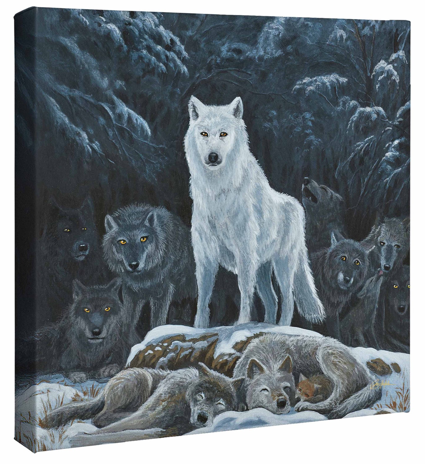 Winter Guard - 14" x 14" Gallery Wrapped Canvas