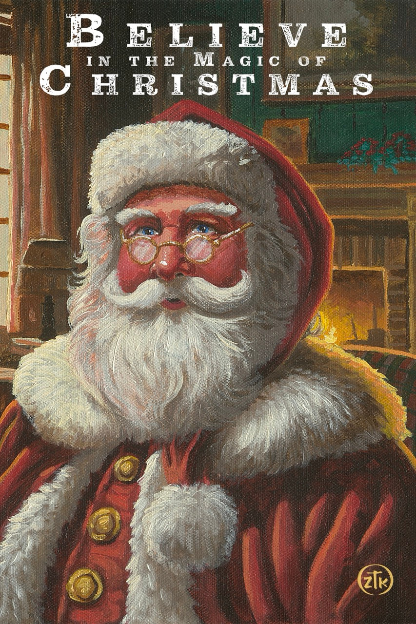 Old St. Nick - 12" x 18" Wood Sign