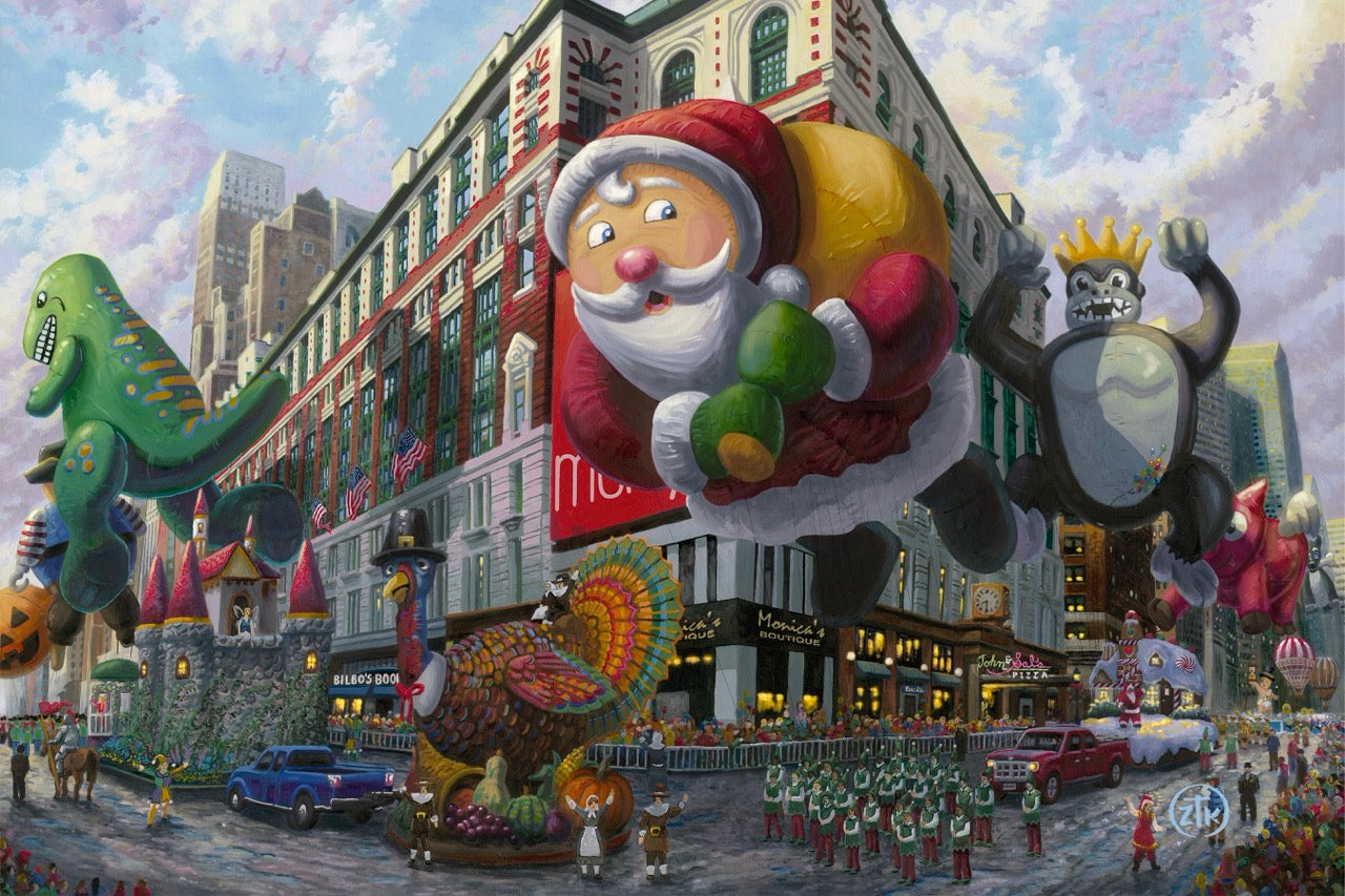 Thanksgiving In New York - 12" x 18" Wood Sign