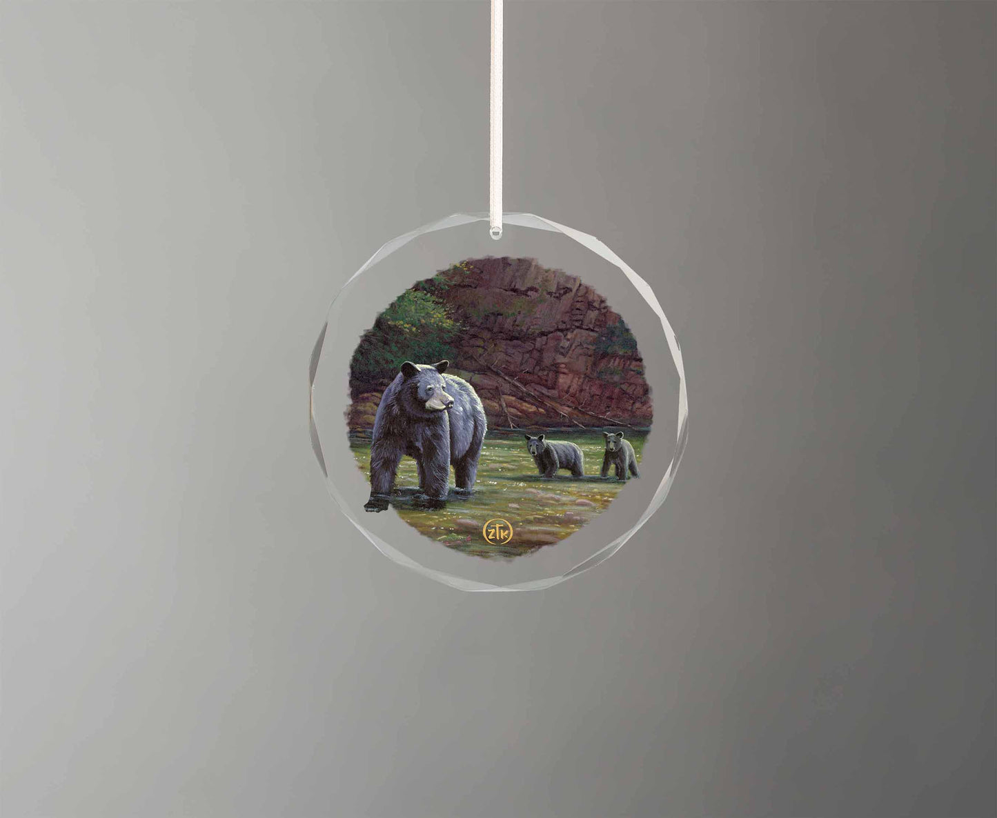 Spirit of the Smokies - Round Glass Ornament
