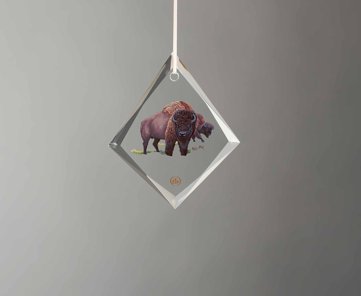 Spirit of Yellowstone - Teardrop Glass Ornament