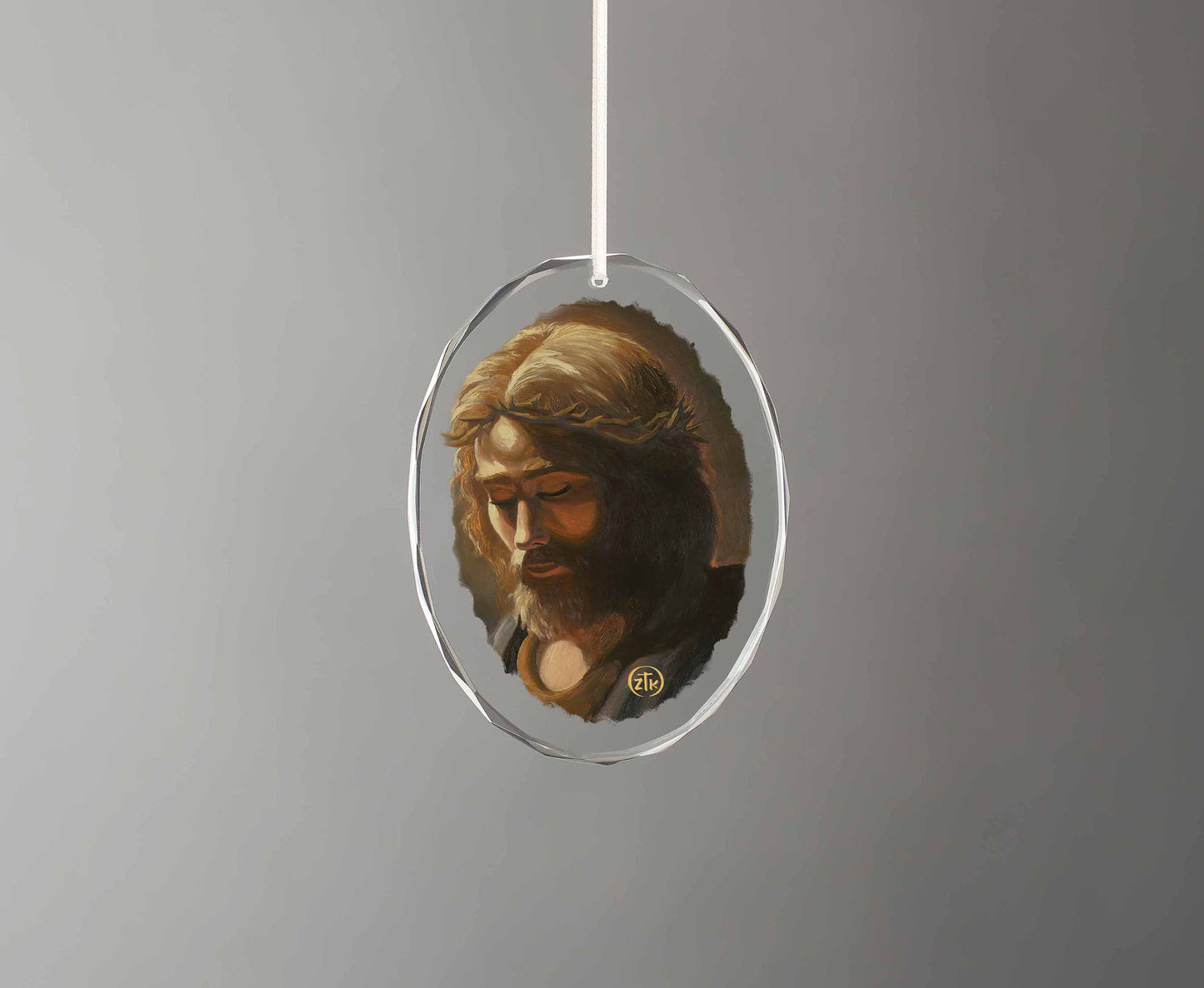 Prayer For My Father - Oval Glass Ornament
