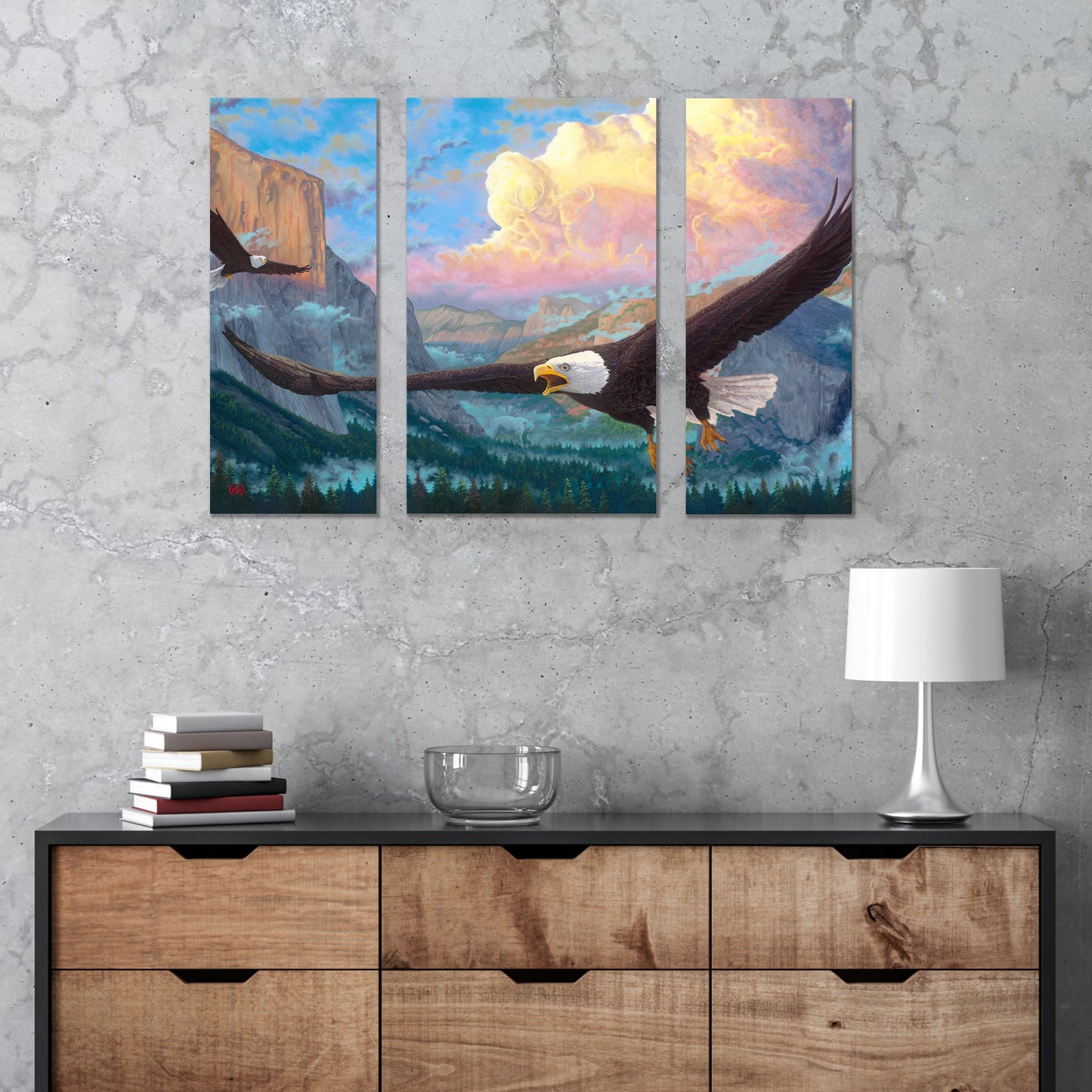 Spirit of Yosemite - Triptych Wood Signs