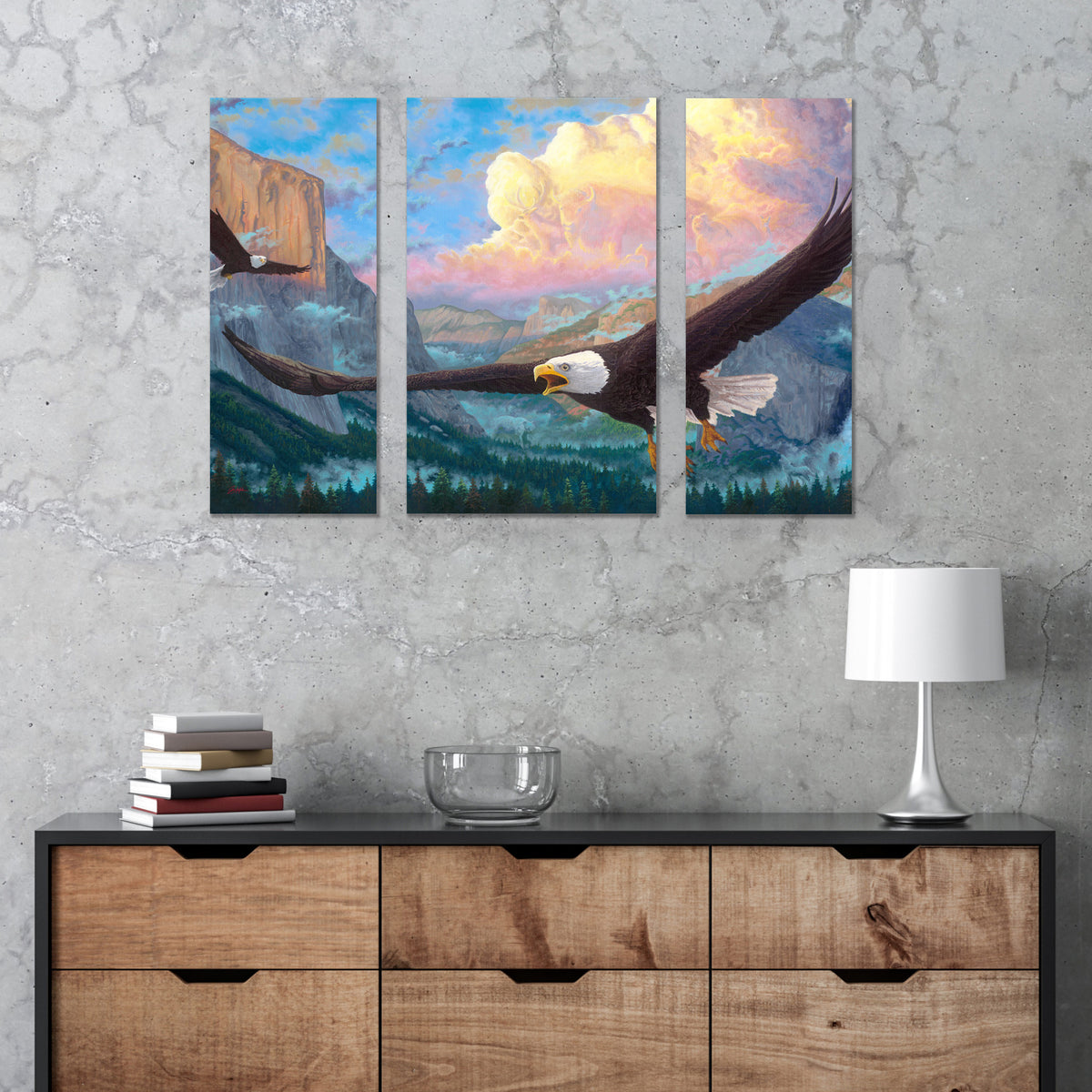 Spirit of Yosemite - Triptych Wood Signs