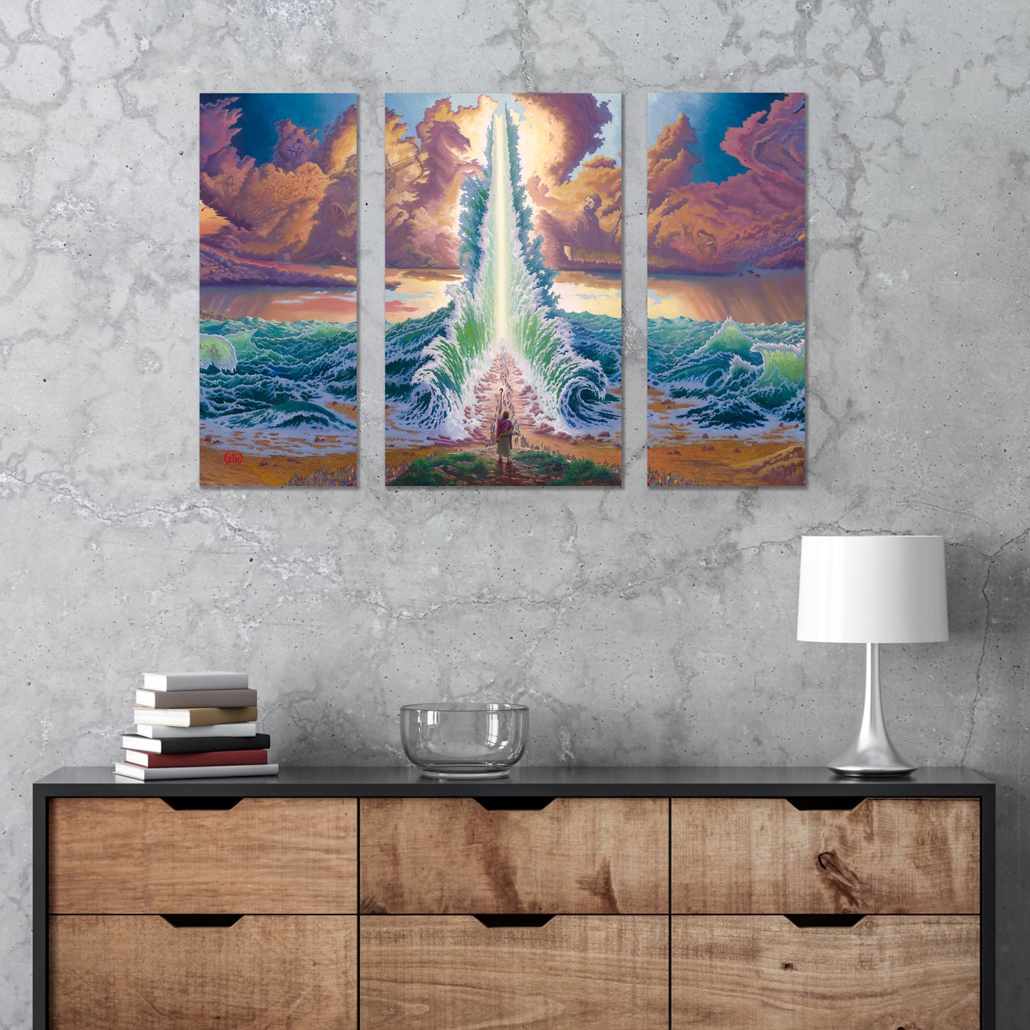 Exodus - Triptych Wood Signs