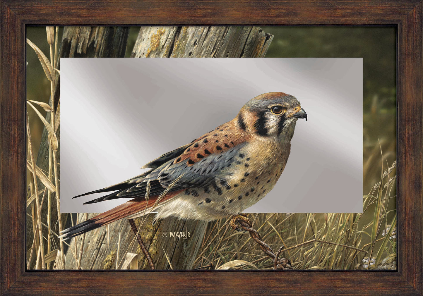 Patience is Rewarding - 16" x 24" Mirror Framed Barnwood