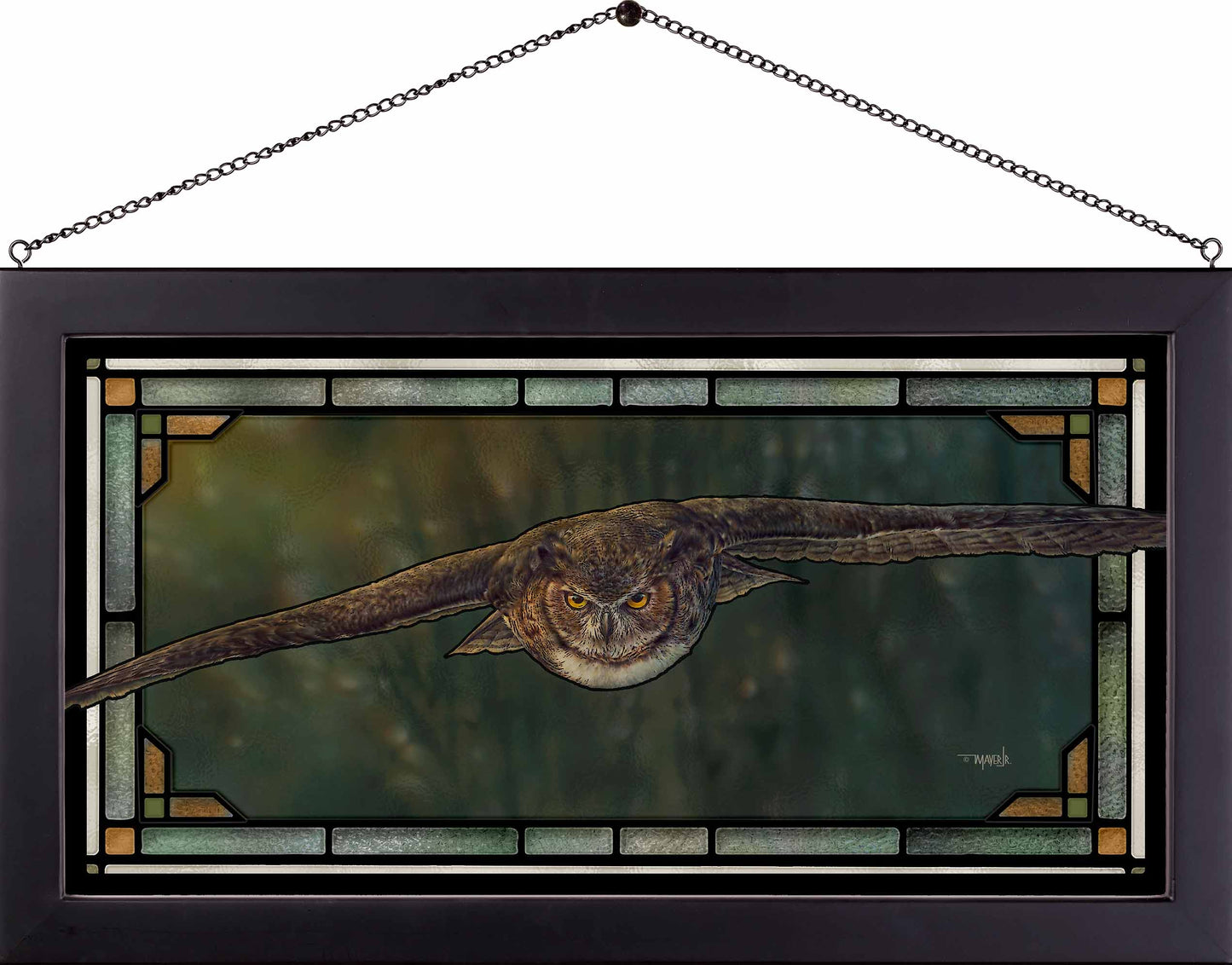 Aerial Intensity - Stained Glass Art