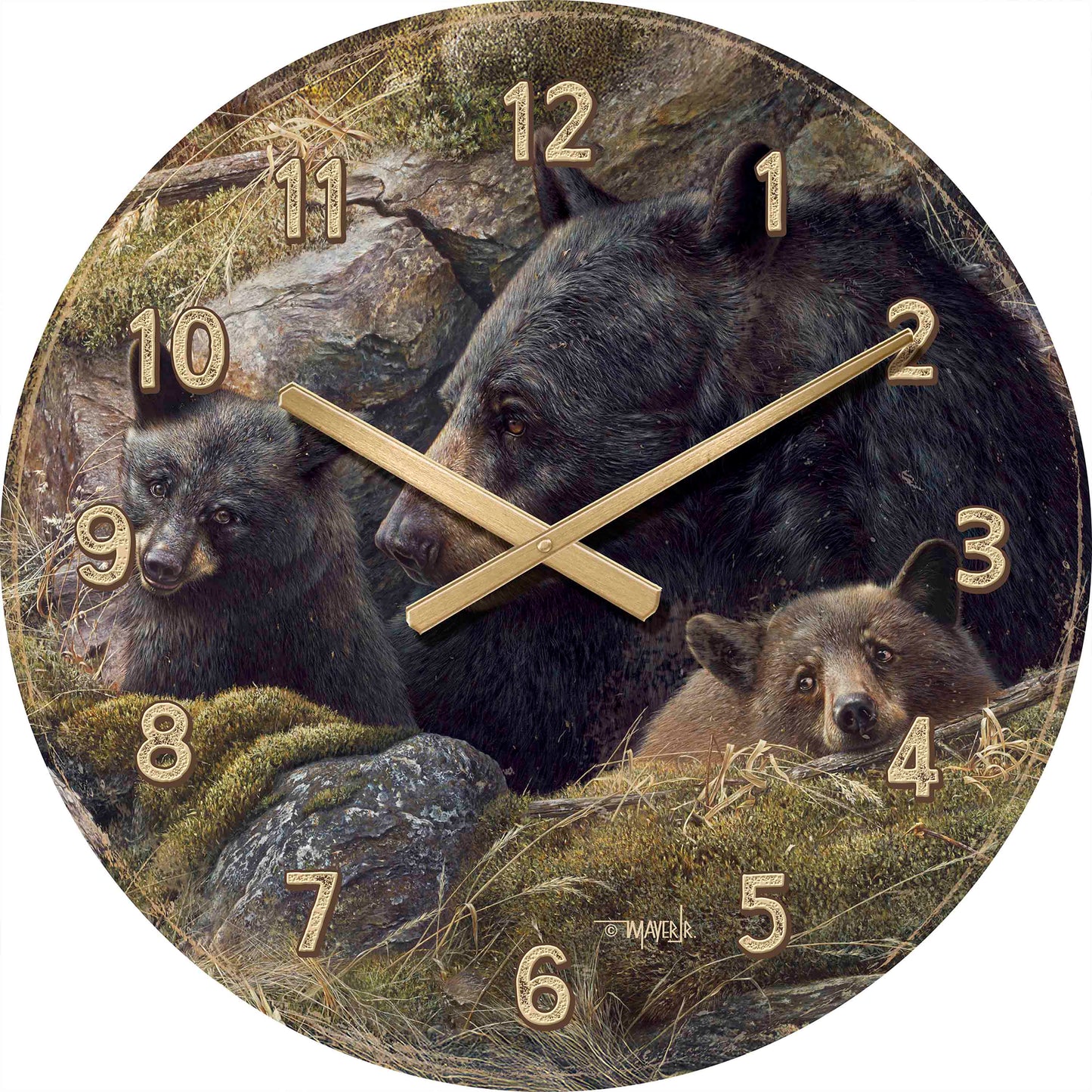 Twice the Love - 21" Round Clock