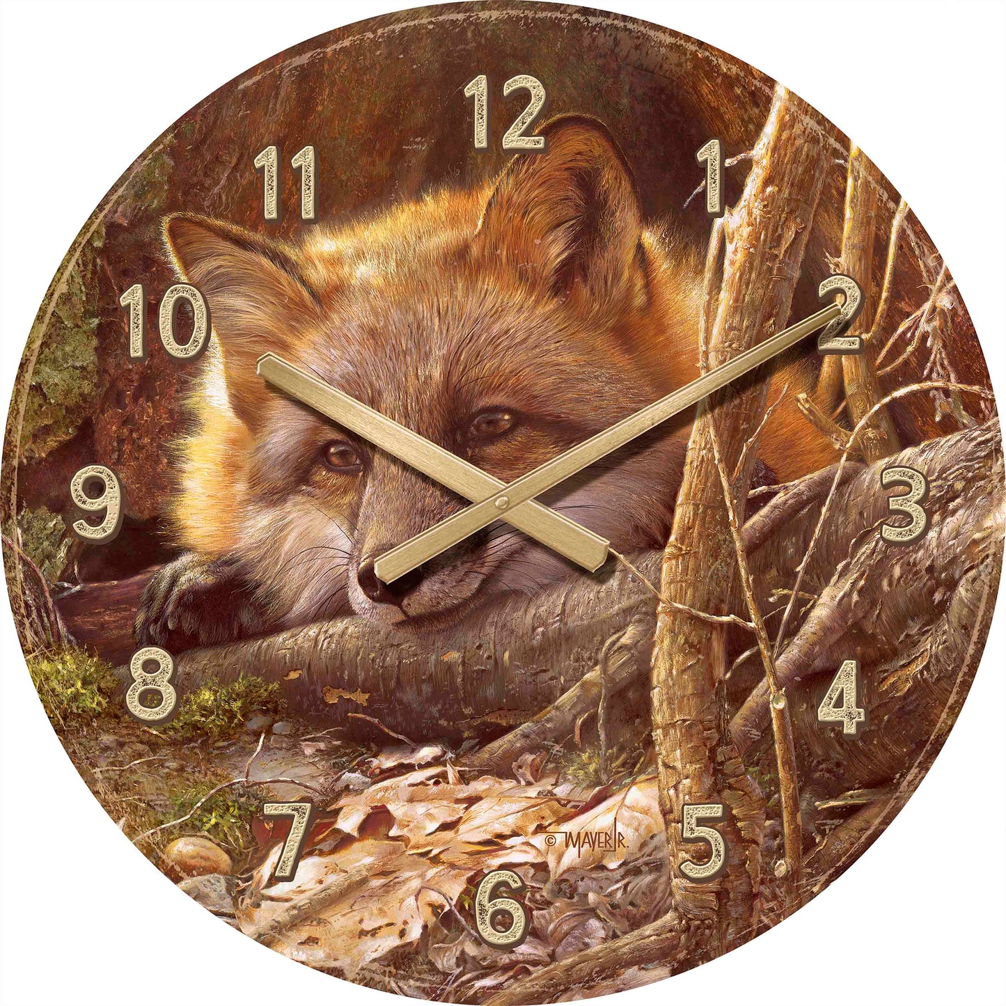 A Touch of Warmth - 21" Round Clock
