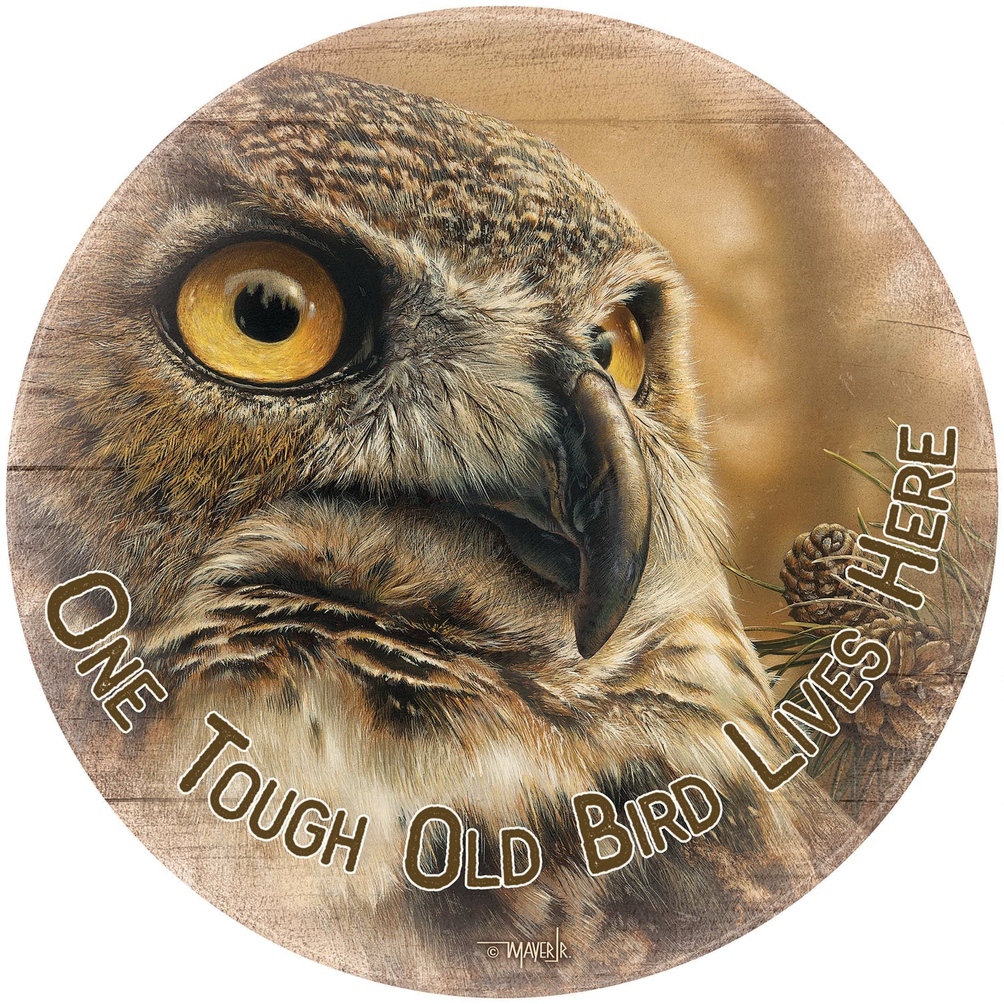 The Great Visionary - 21" Round Wood Sign