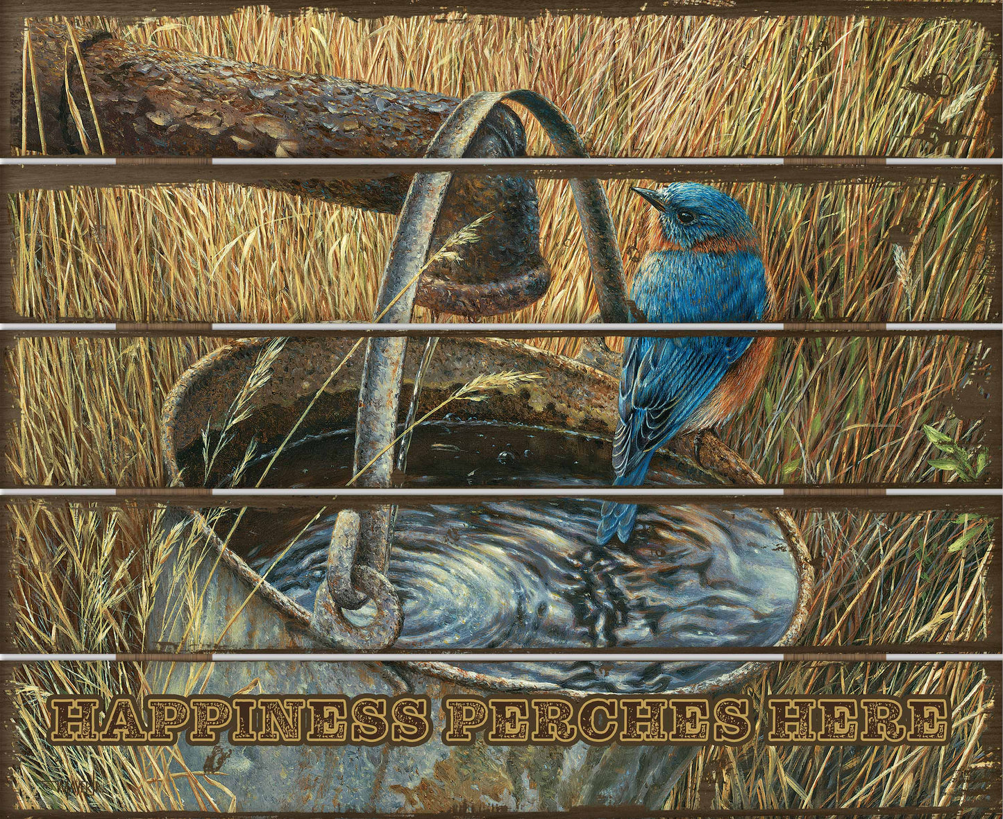 Farmland Dwellers - 18" x 22" Pallet Wall Art