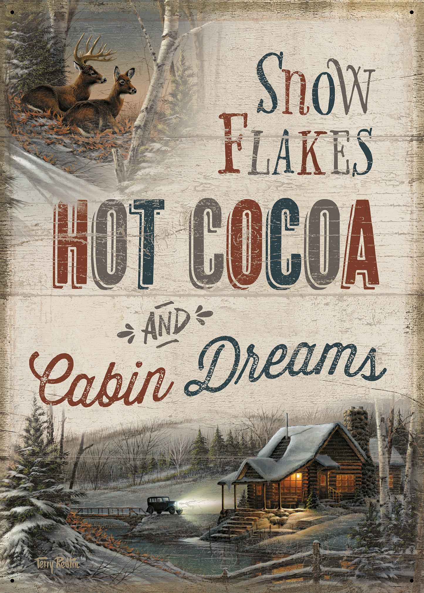 Evening with Friends - 12" x 16.75" Tin Sign