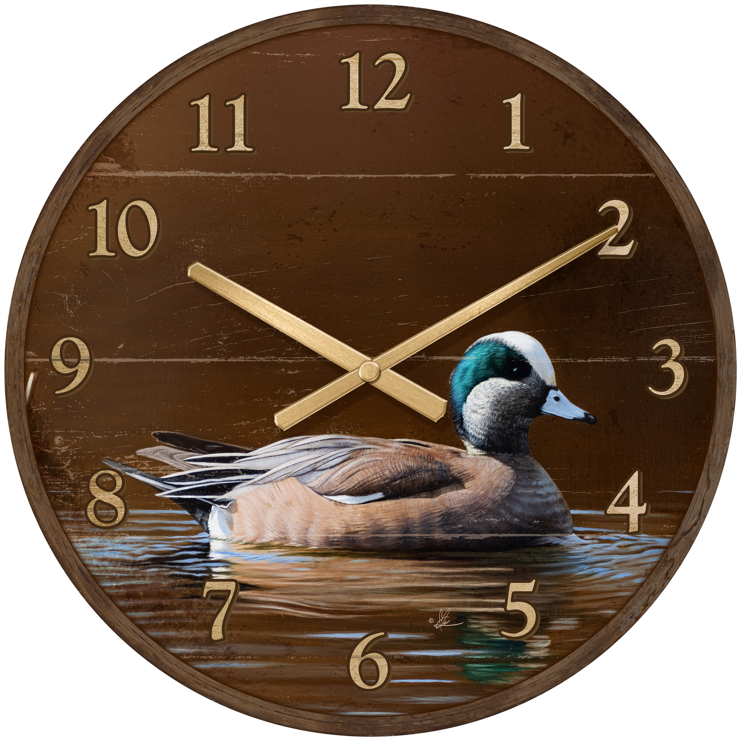 Golden Hour - 21" Round Clock