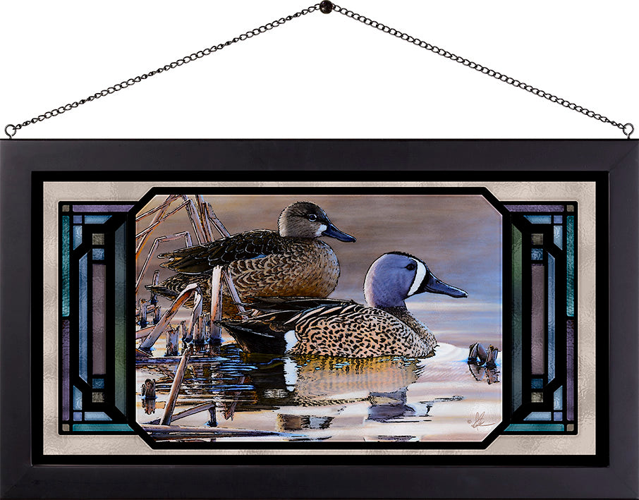Early Morning Blues - Stained Glass Art