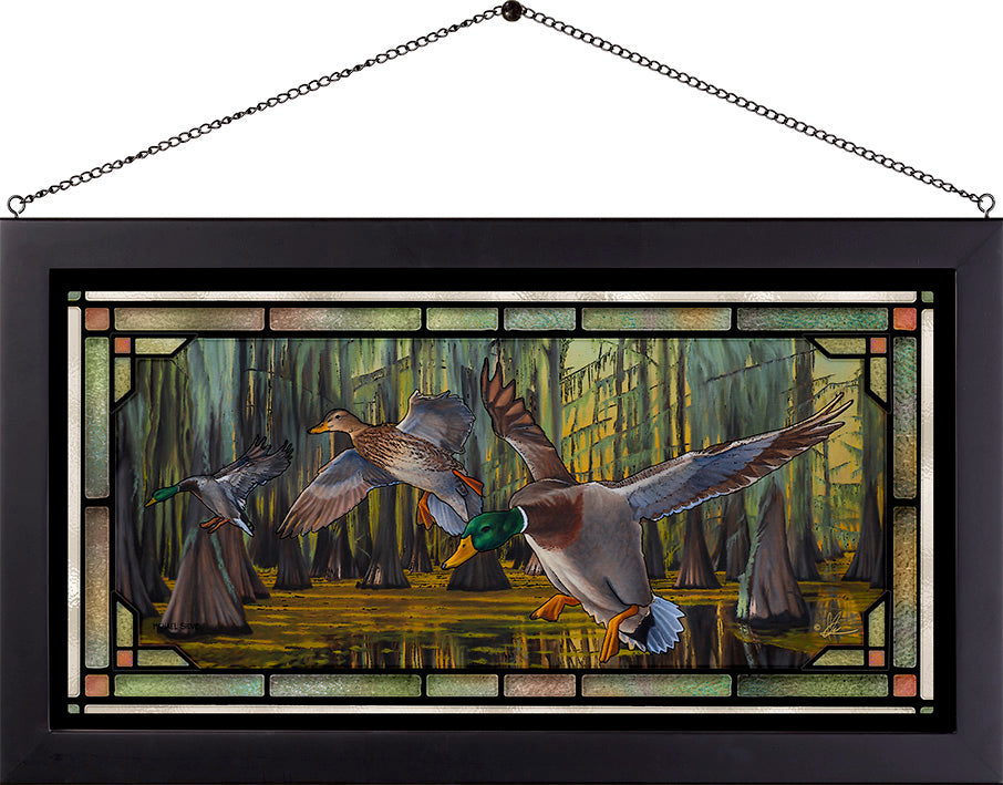 Timber Greenheads - Stained Glass Art