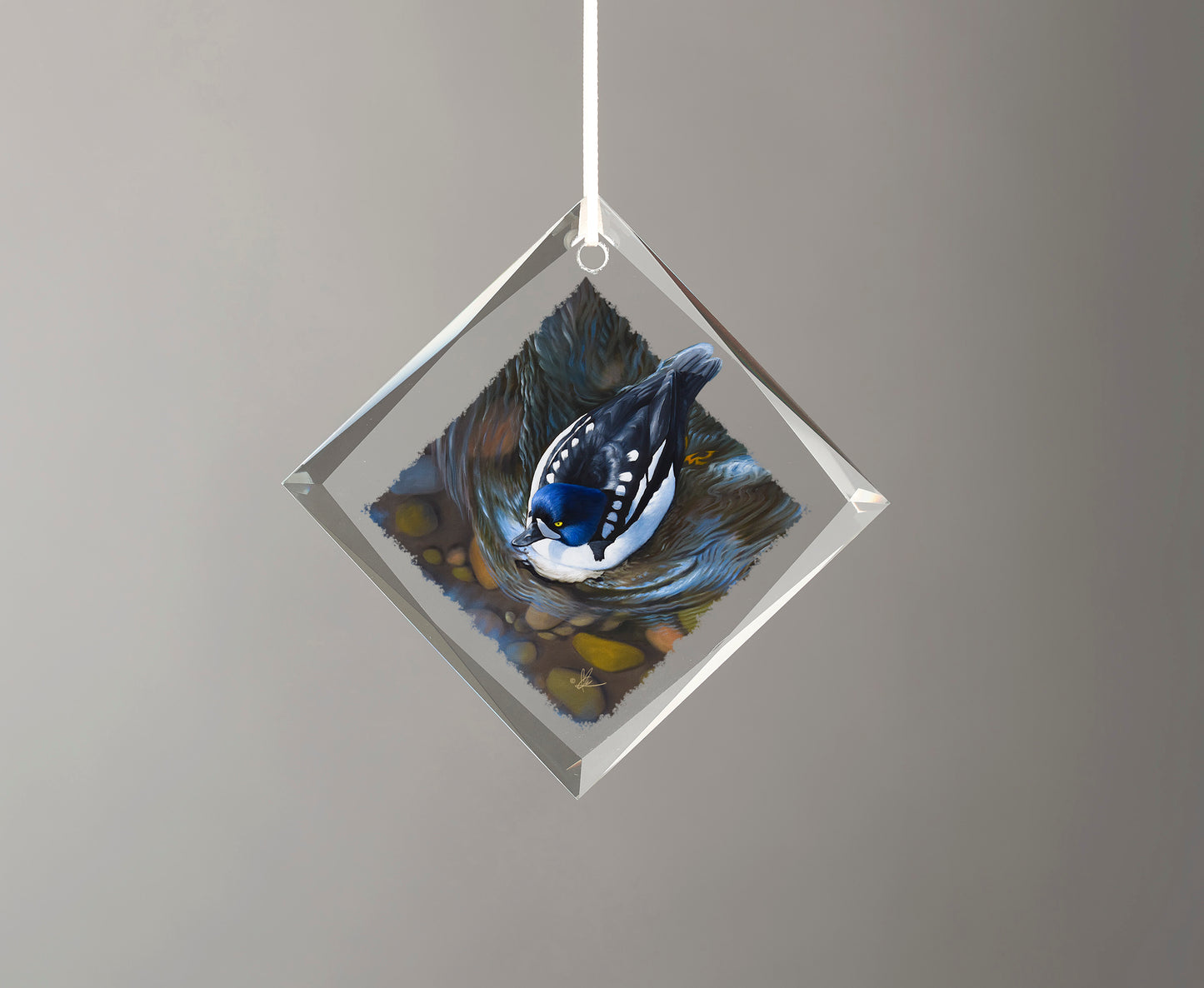 Lamar River Divers - Diamond Glass Ornament