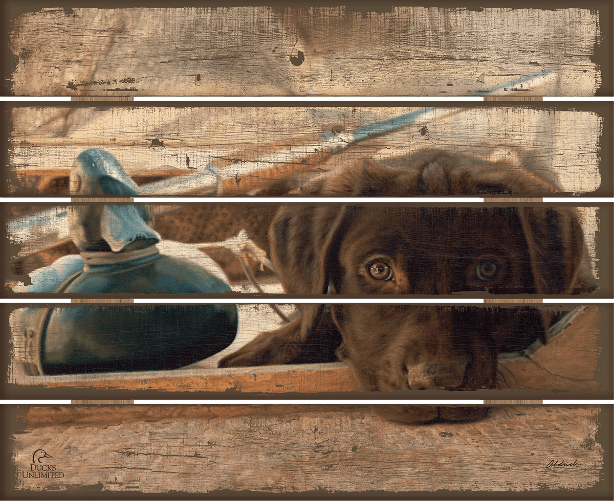 Three Hour Cruise - 18" x 22" Pallet Wall Art - Official Ducks Unlimited Art
