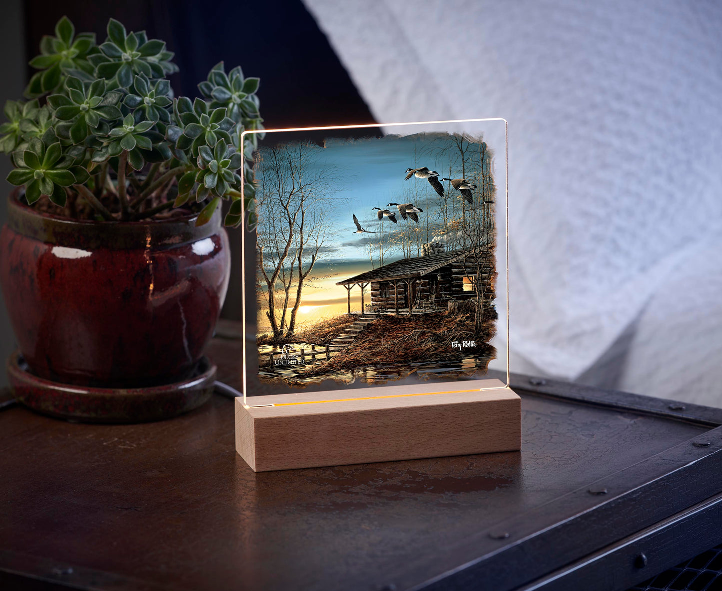 Evening Retreat Acrylic Night Light - Official Ducks Unlimited Art