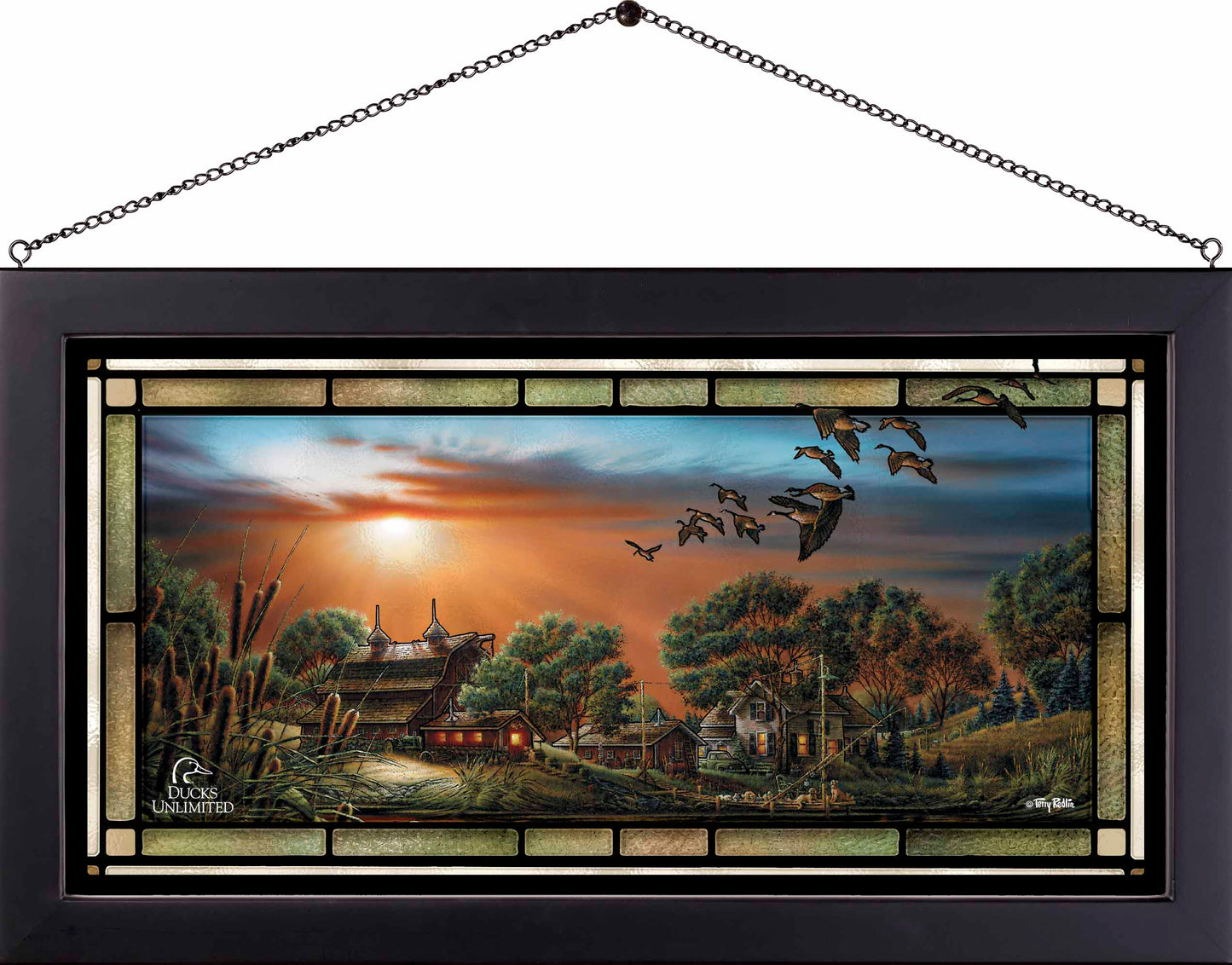Lazy Afternoon Stained Glass Art - Official Ducks Unlimited Art