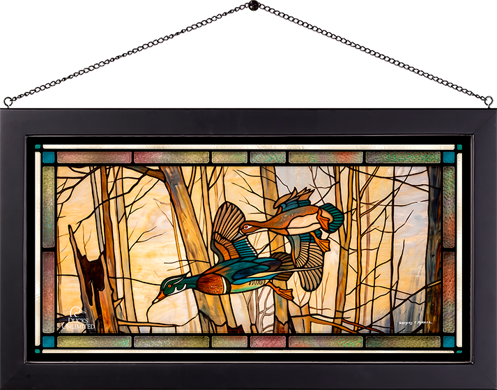 Aerobatics Stained Glass Art - Official Ducks Unlimited