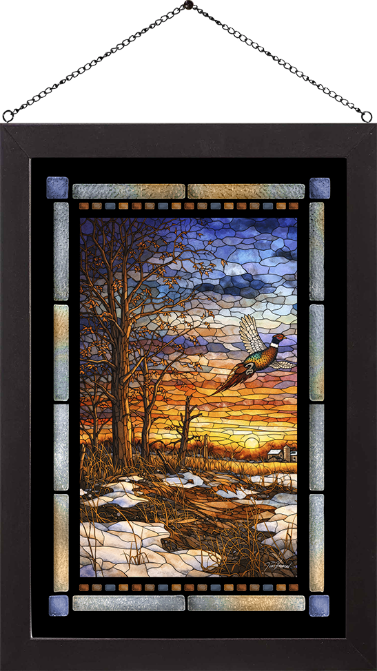 Autumn Ringneck - Stained Glass Art
