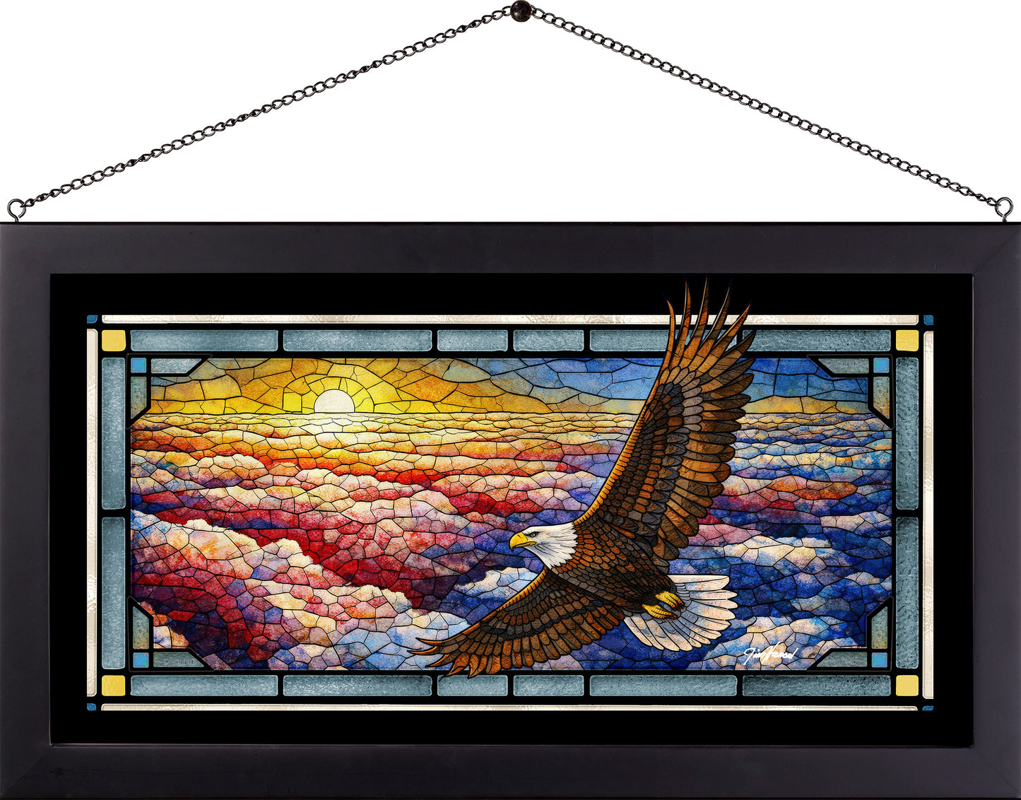 Land Of The Free - Stained Glass Art