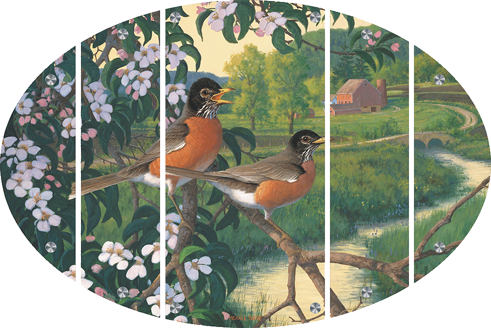 Apple Blossom Time - Robins Acrylic Wall Art & Home Decor