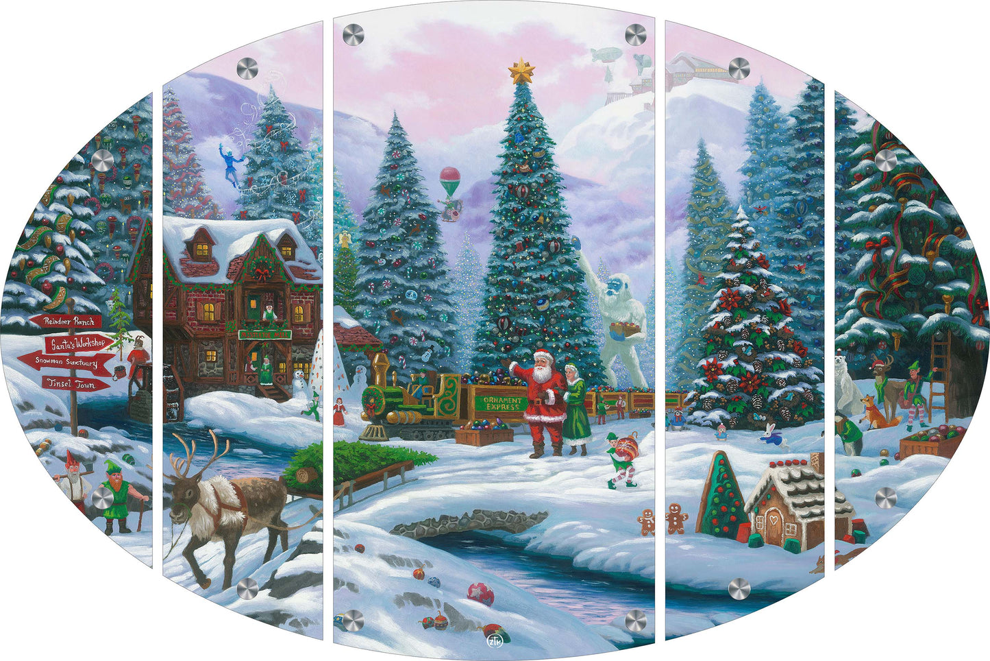 Christmas Tree Forest Acrylic Wall Art & Home Decor