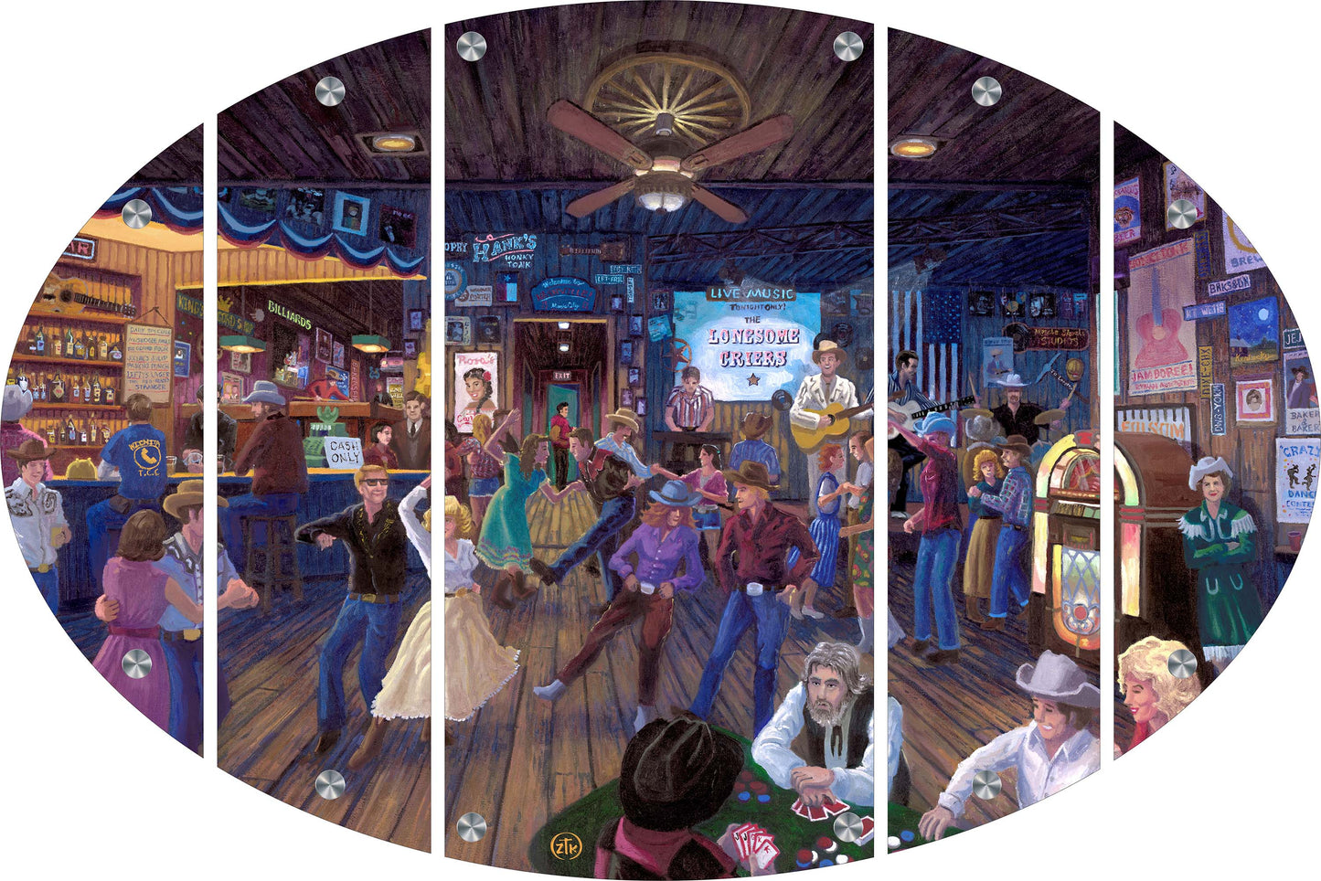 Hank's Honky Tonk Acrylic Wall Art & Home Decor