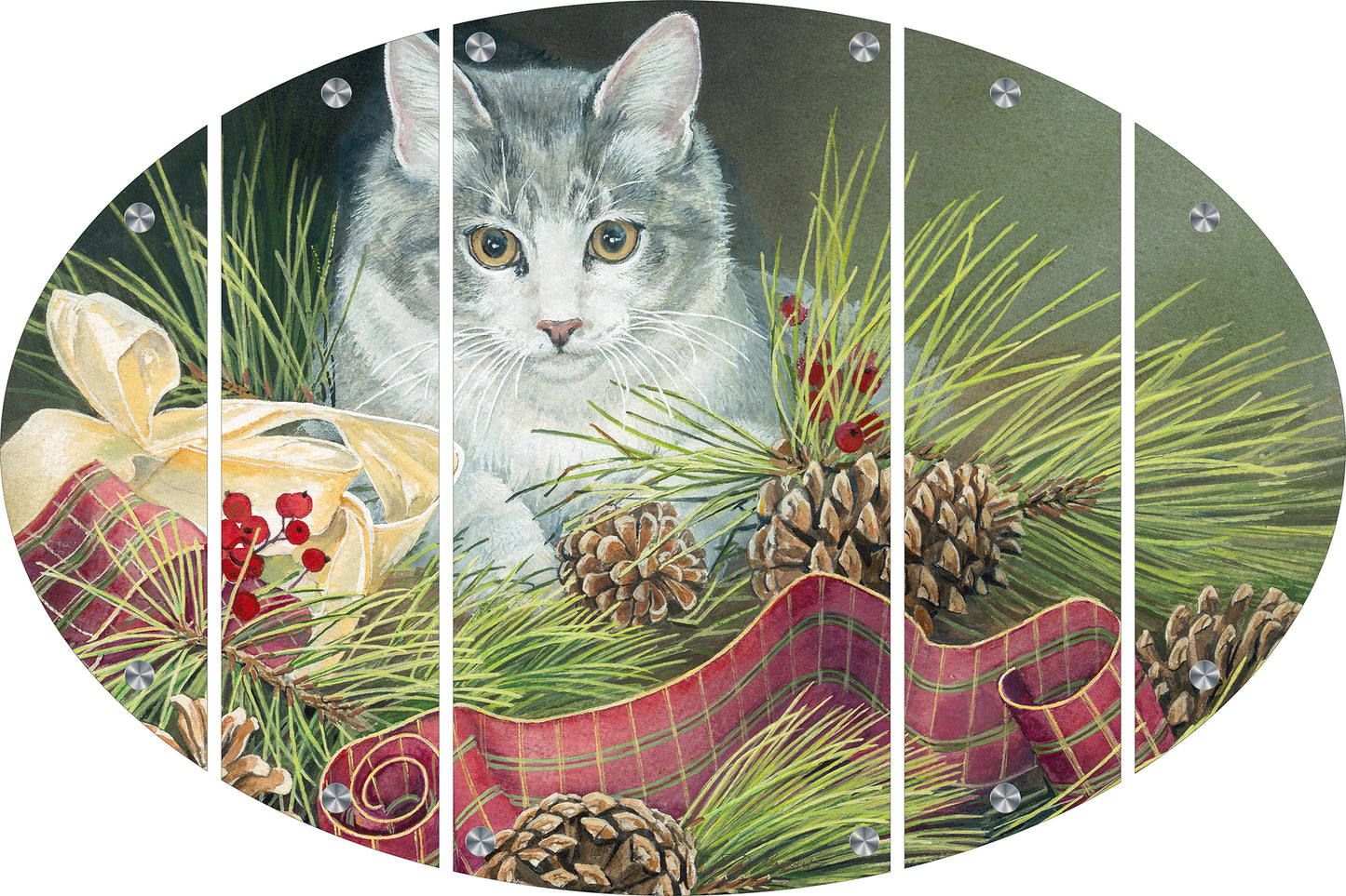 Holiday Helper - Cat Acrylic Wall Art & Home Decor