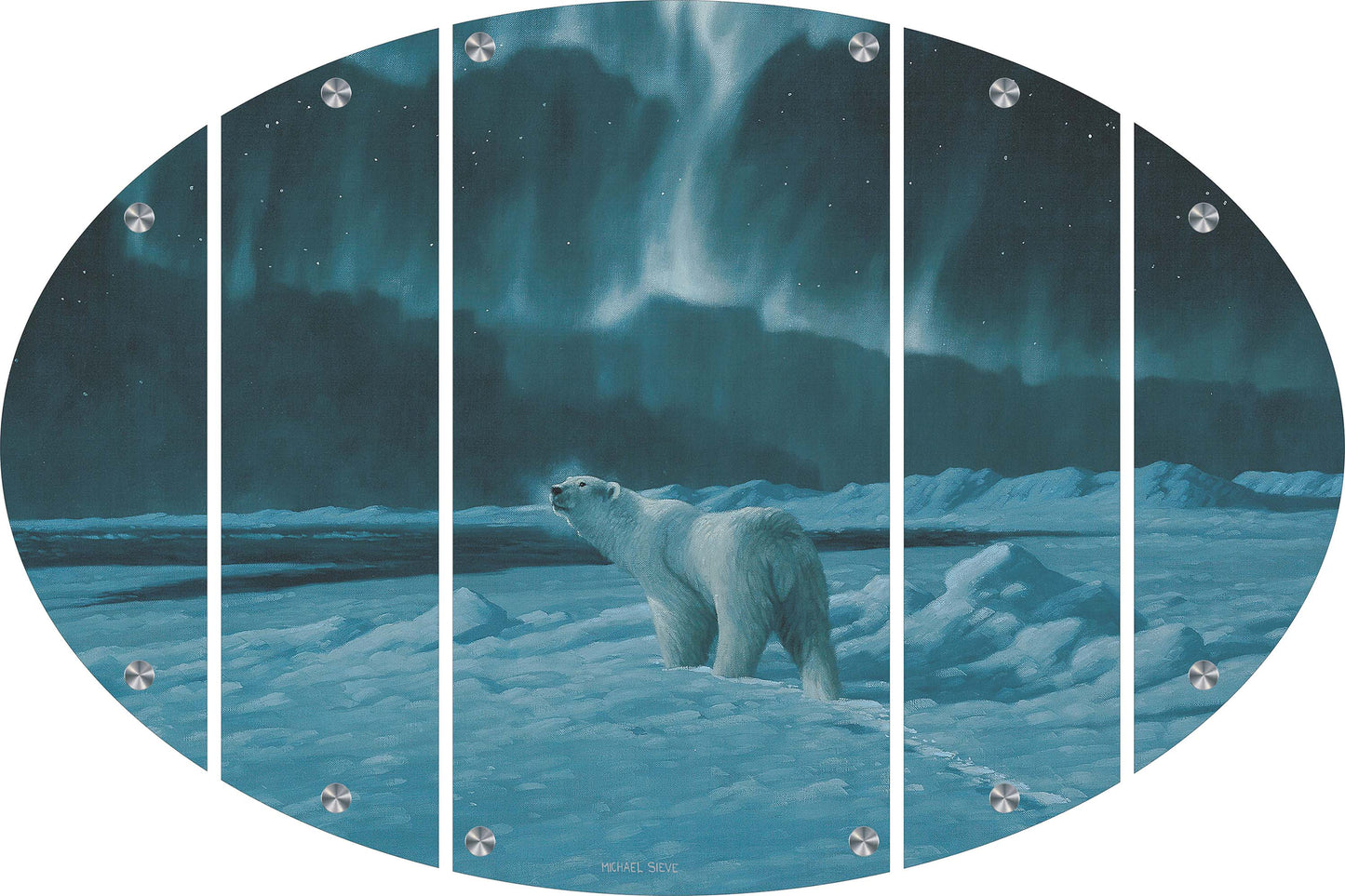 Polar Night Light Polar Bears Acrylic Wall Art & Home Decor
