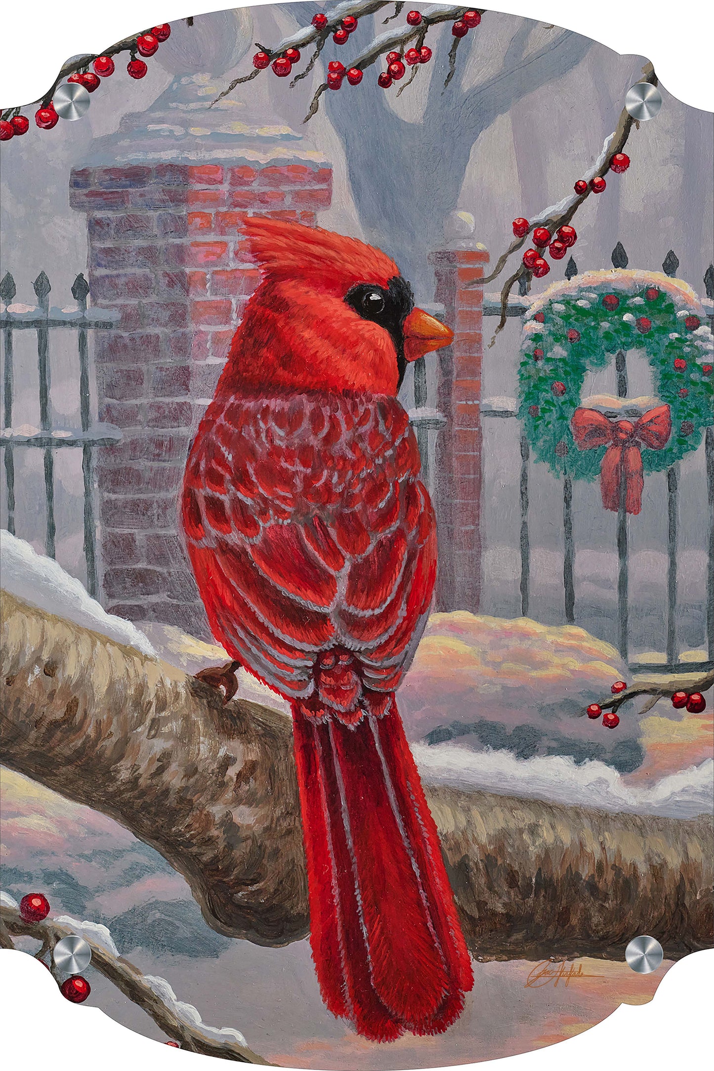 Winter Red Acrylic Wall Art & Home Decor