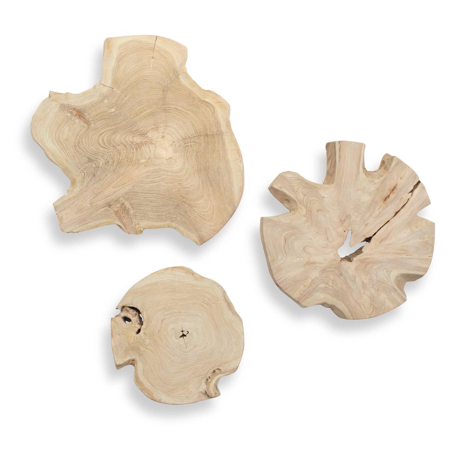 Kalani Wood Outdoor Wall Art (Set of 3)