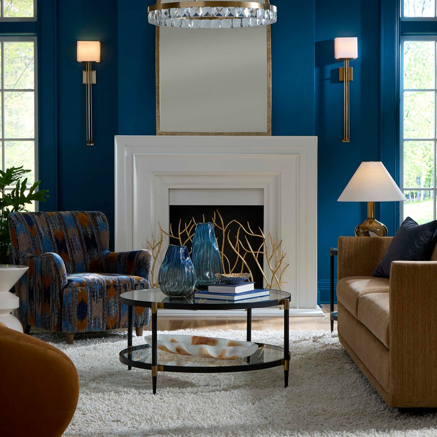 Lainey Upholstered Ikat - Armchair