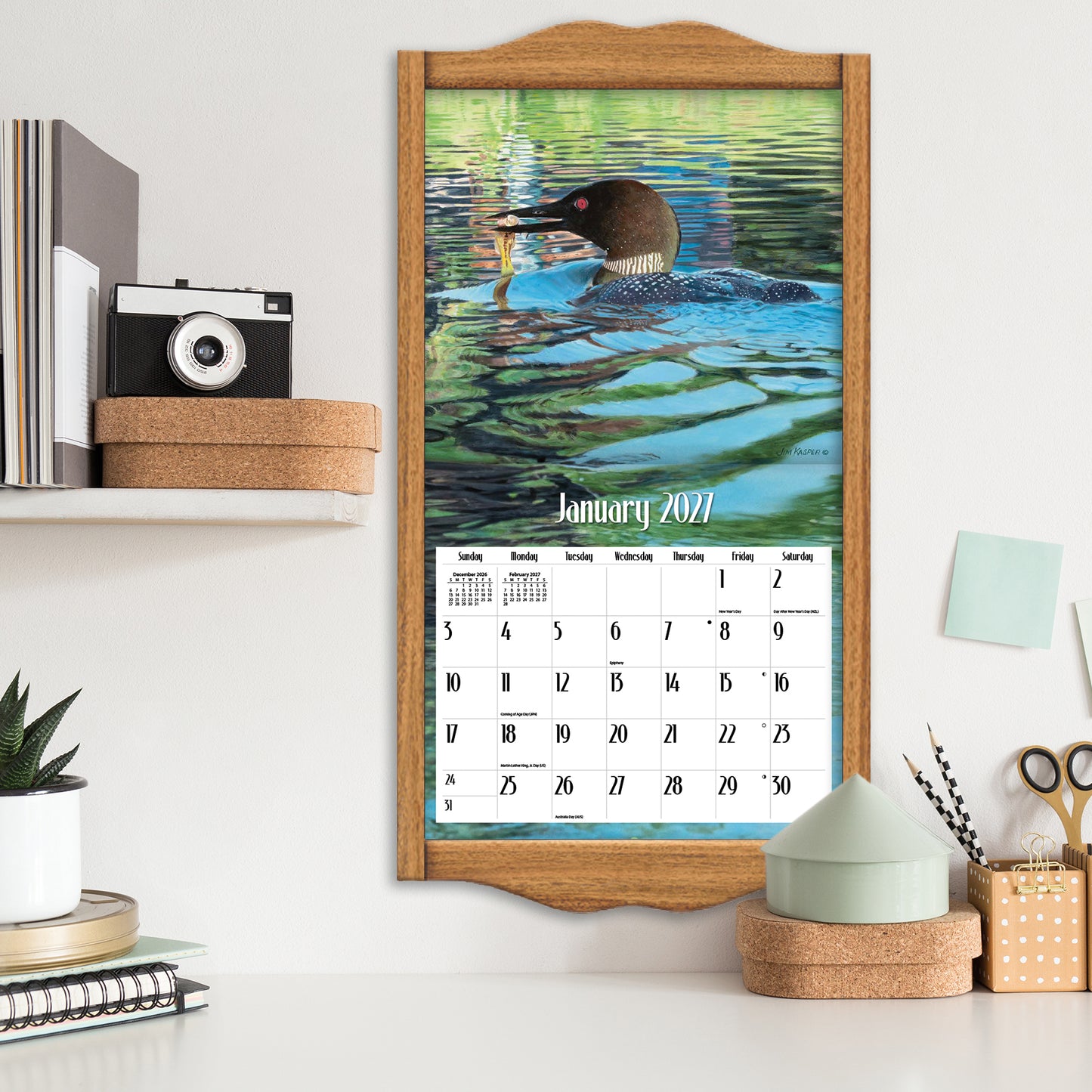 Loons in the Lake - 2027 Wall Calendar