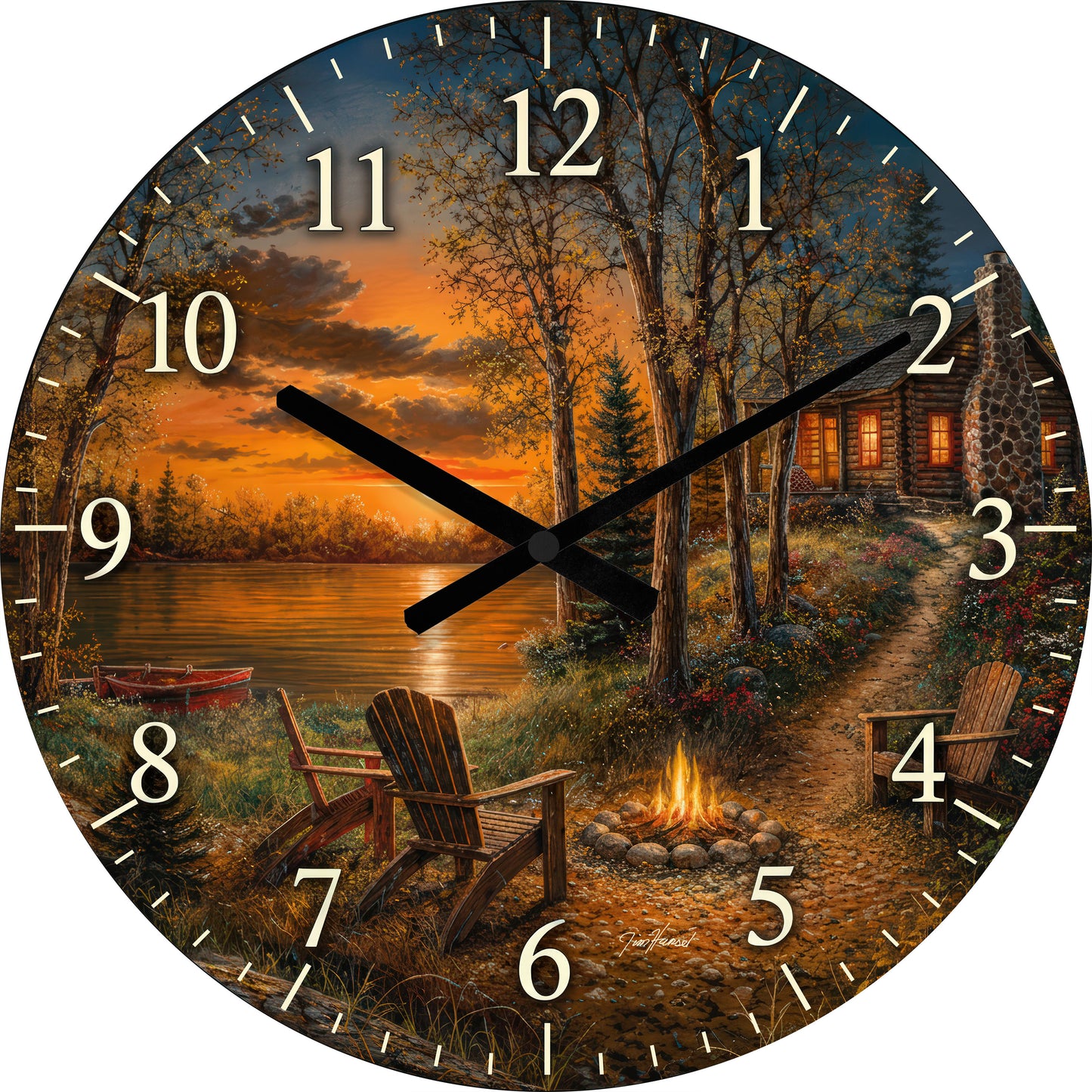 Fireside - 21" Round Clock