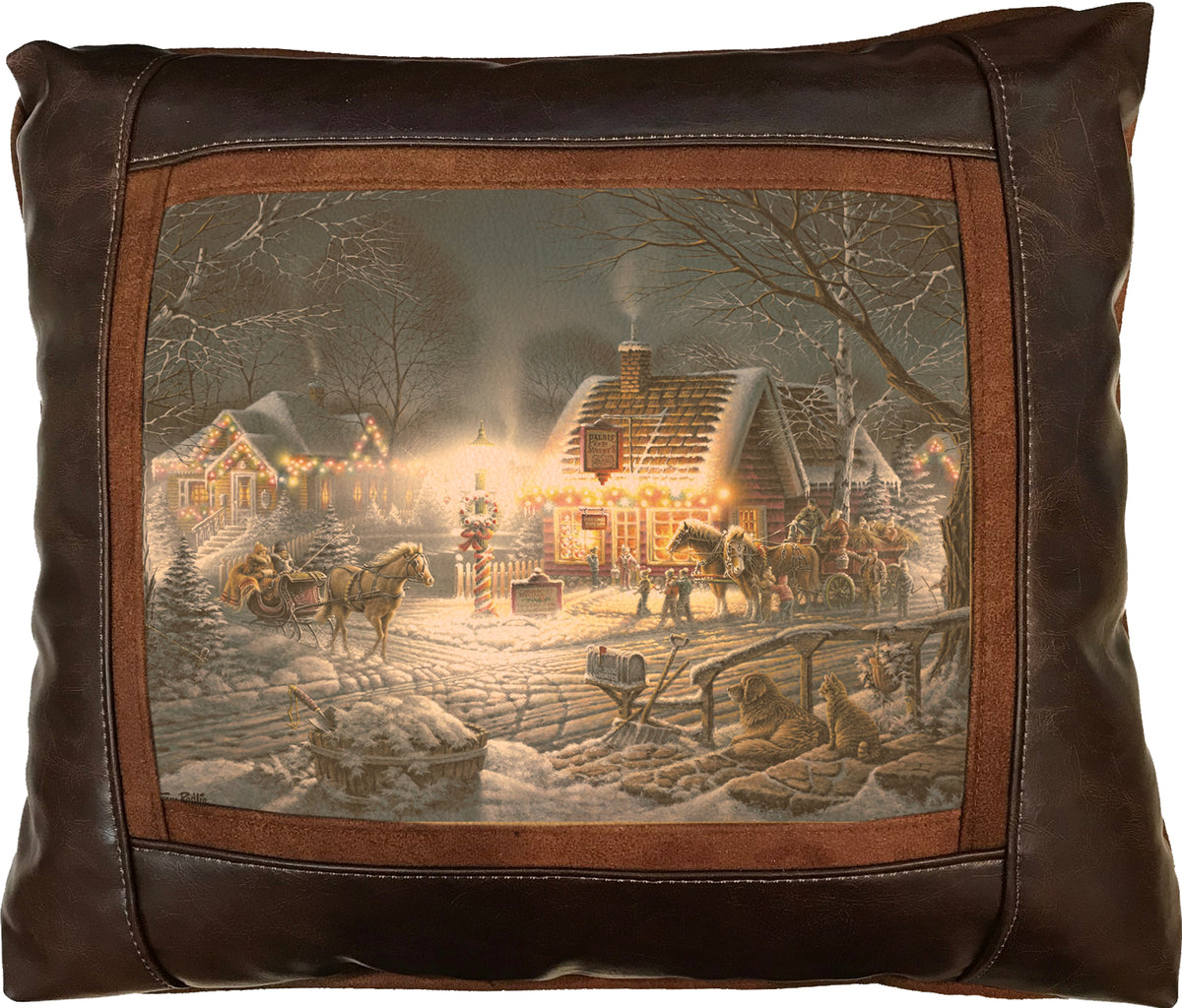 Sweet Memories - 15" x 17" Leather Pillow