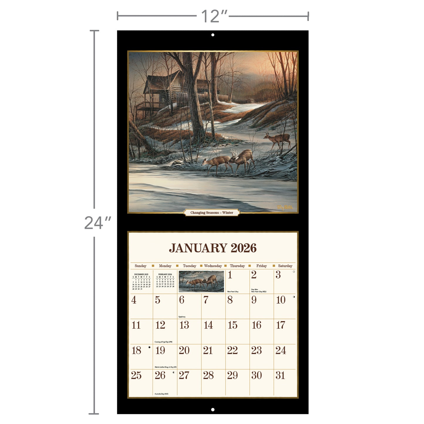 Terry Redlin 2026 12" x 12" - Wall Calendar