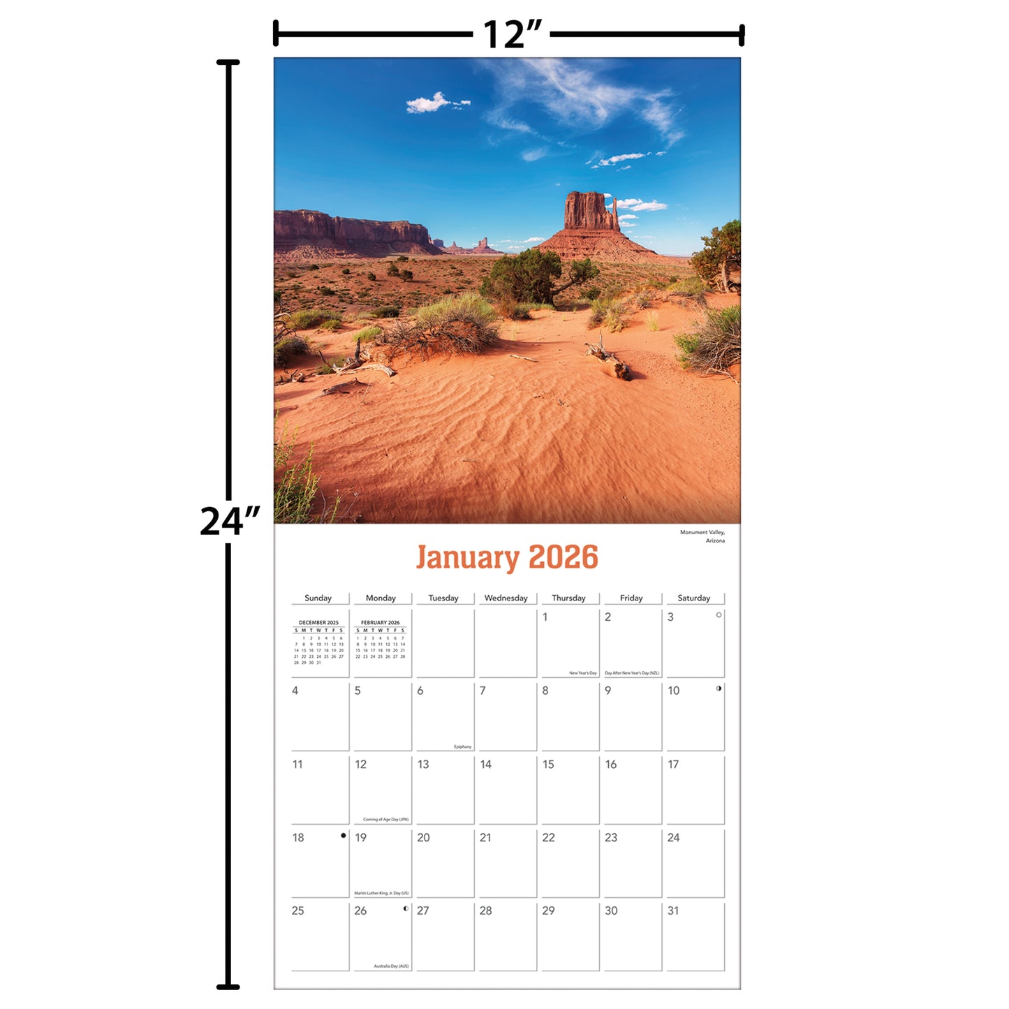 Southwest 12" x 12" - Photo Wall Calendar