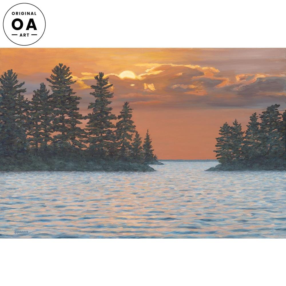 *Original* Water Narrows—Lake by Cherie Serrano 24" x 36"