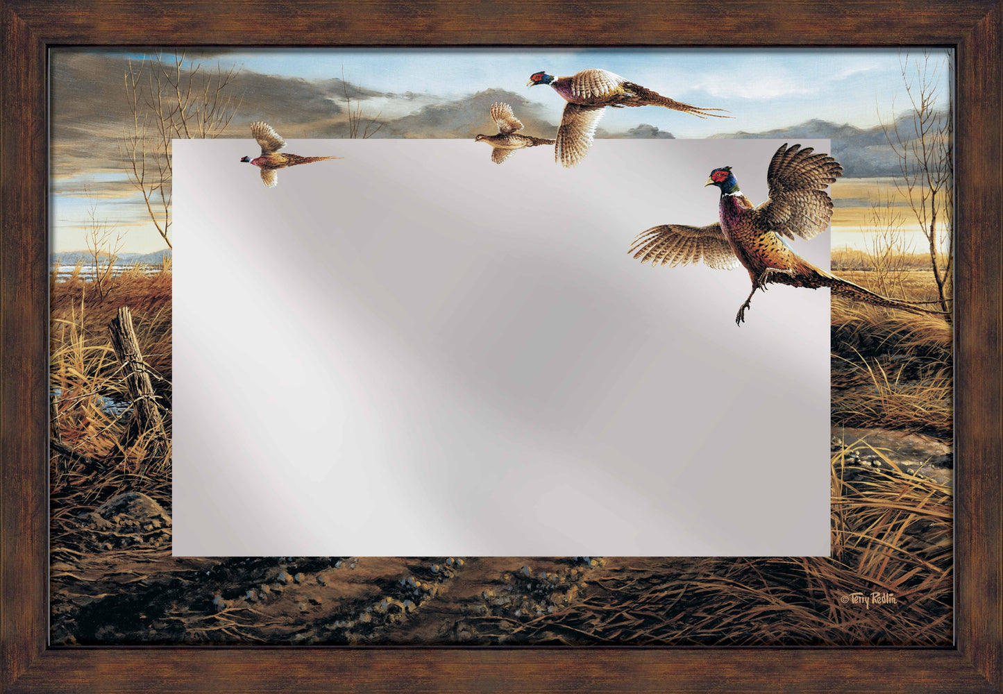 Country Road - 16" x 24" Mirror Framed Barnwood