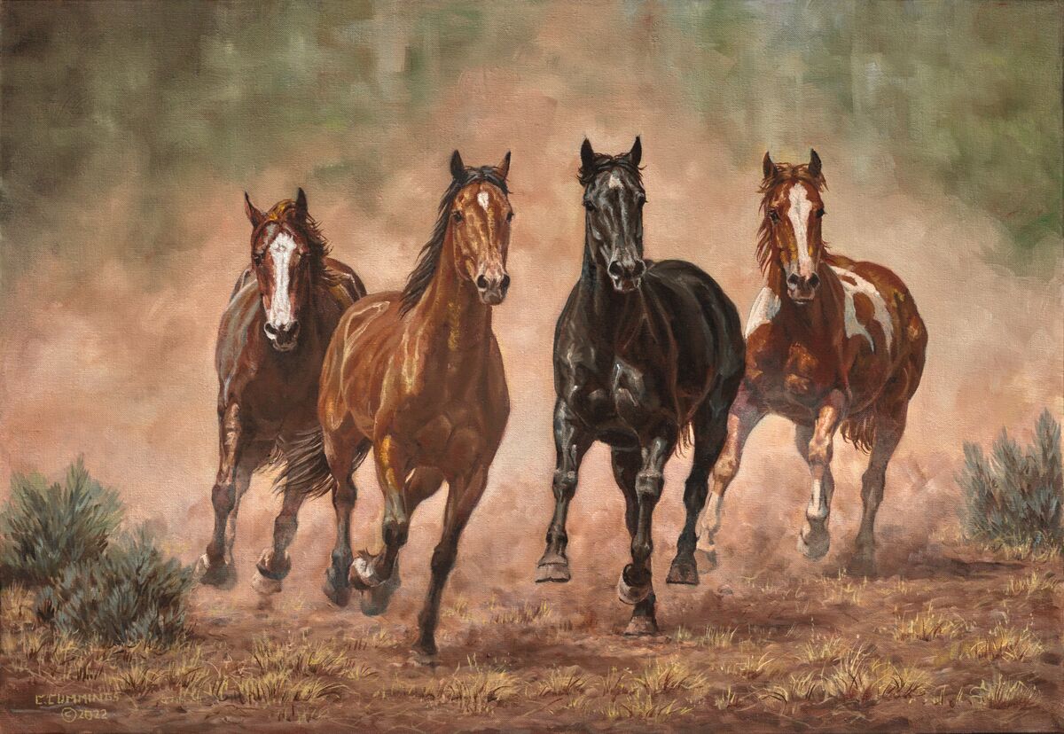 Run Time - Original Oil Painting