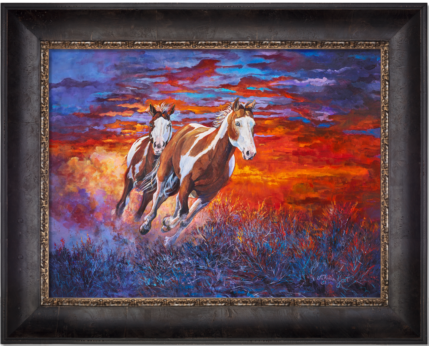 *Original* Sky Fire by Valeria Yost 18" x 24"