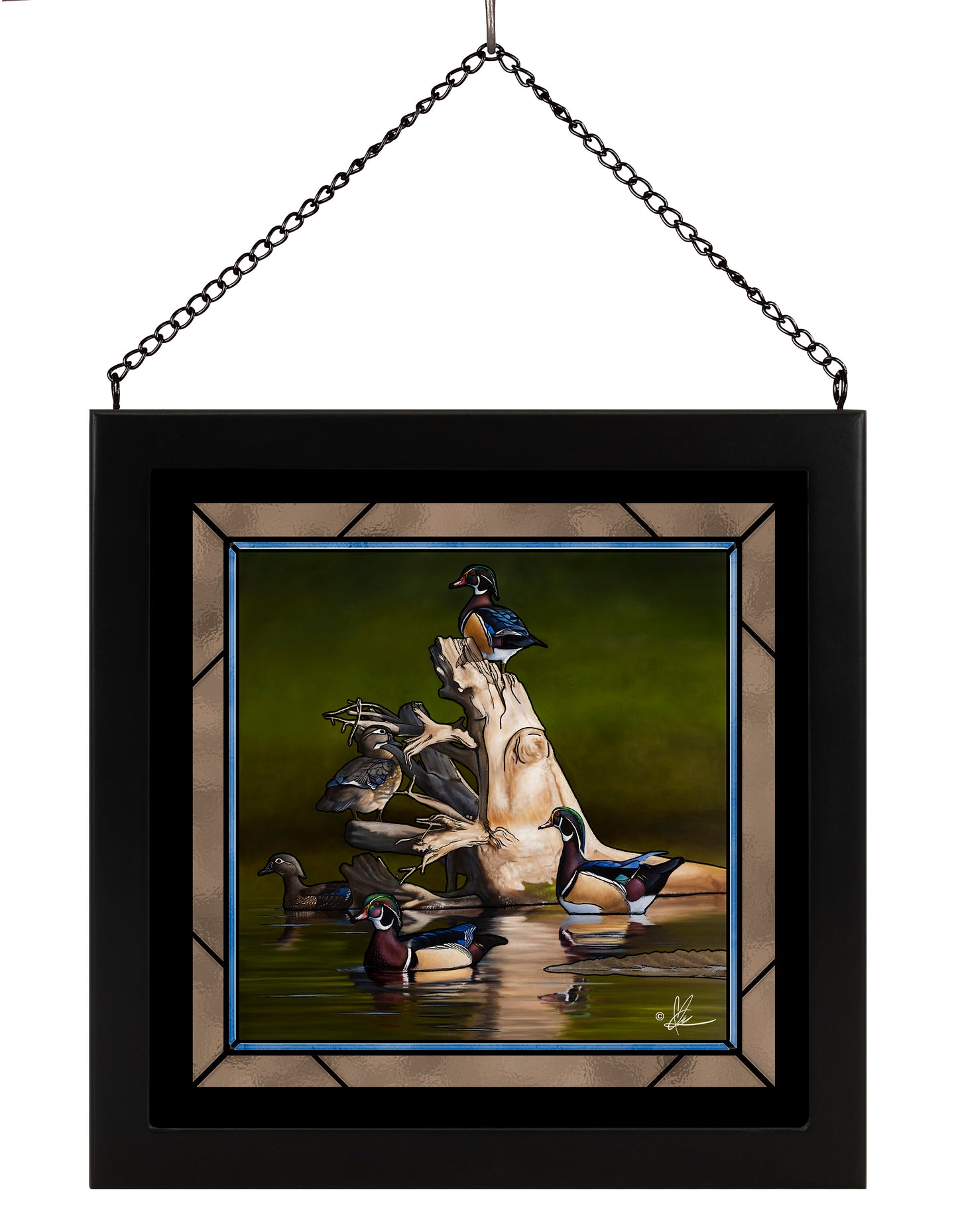 When the Water was Low - Stained Glass Art