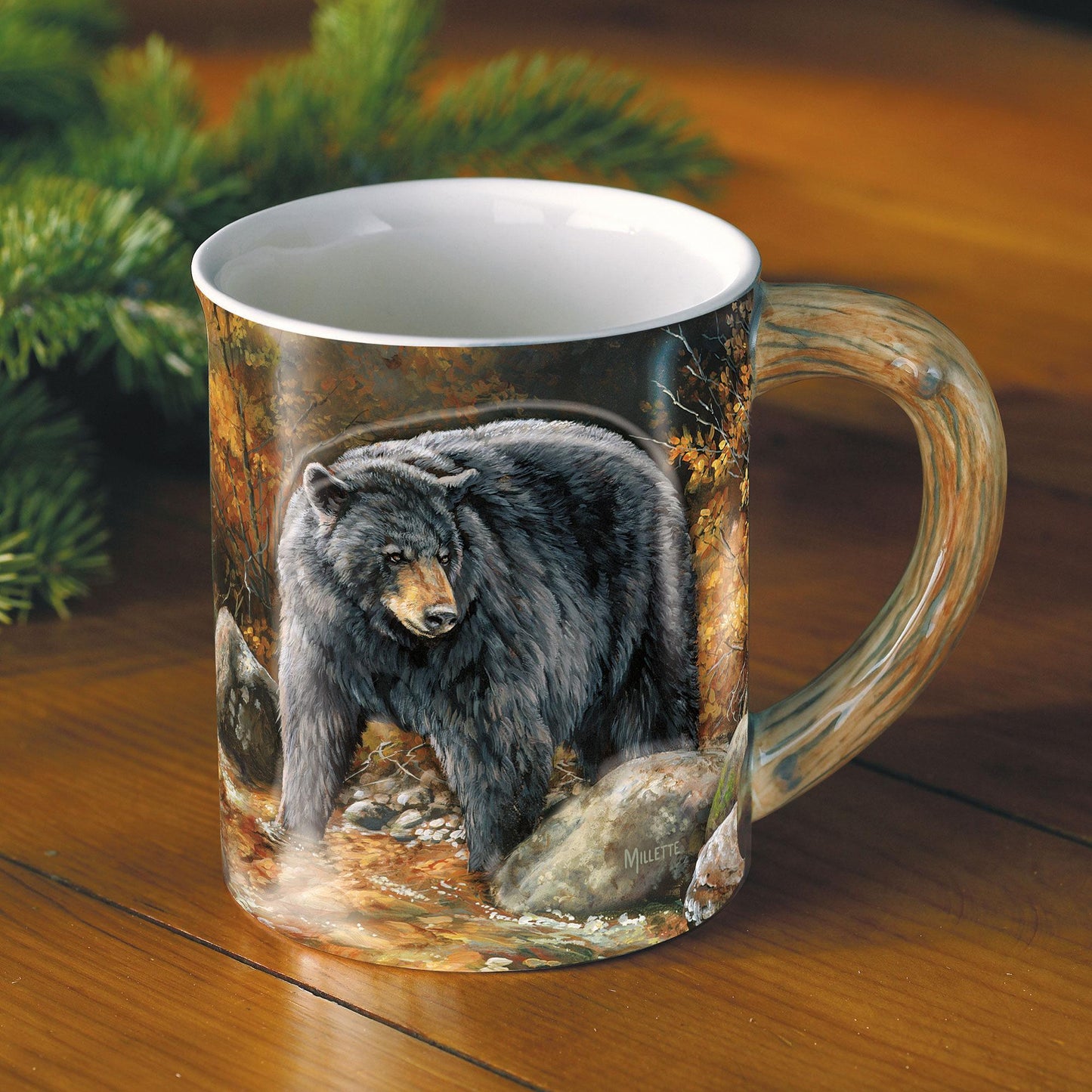 Autumn Streamside - Bear - Sculpted Mug