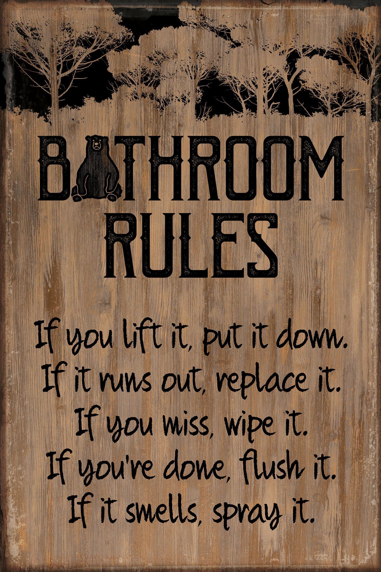 Bathroom Rules - 12
