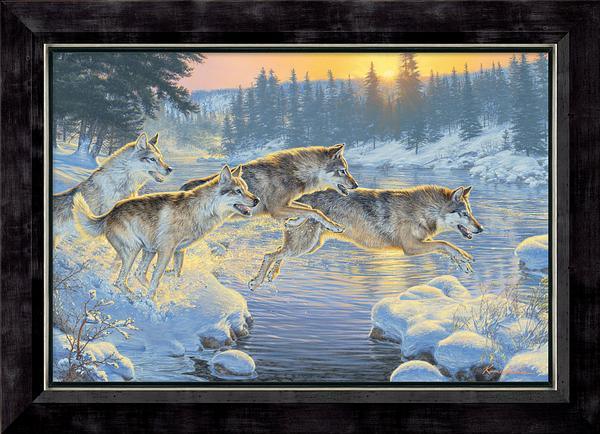 Through the Woods—Wolves - Limited Edition Canvas
