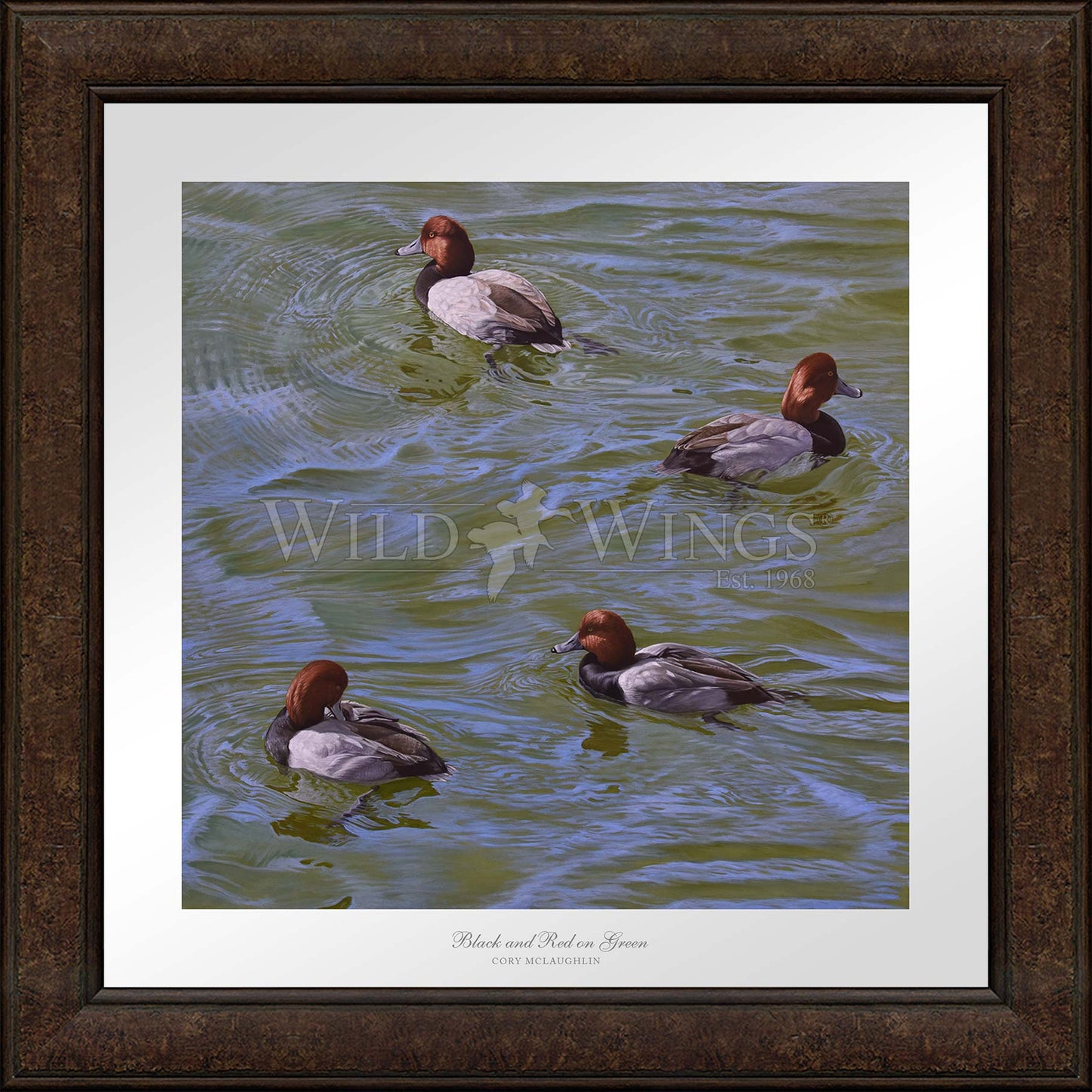 Black and Red on Green - Limited Edition Paper
