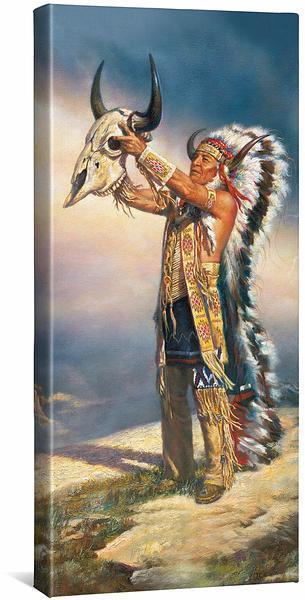 Sacred Storm - 12" x 26" Gallery Wrapped Canvas