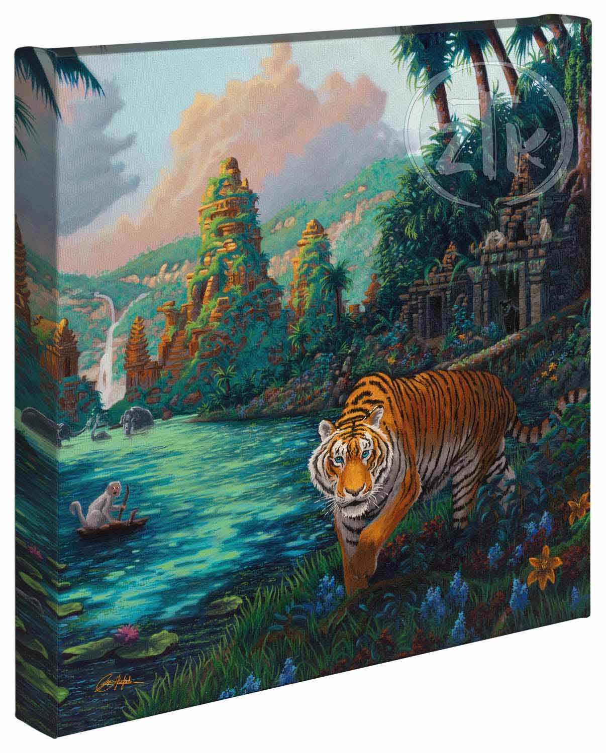 Tiger Jungle - 14" x 14" - Gallery Wrapped Canvas